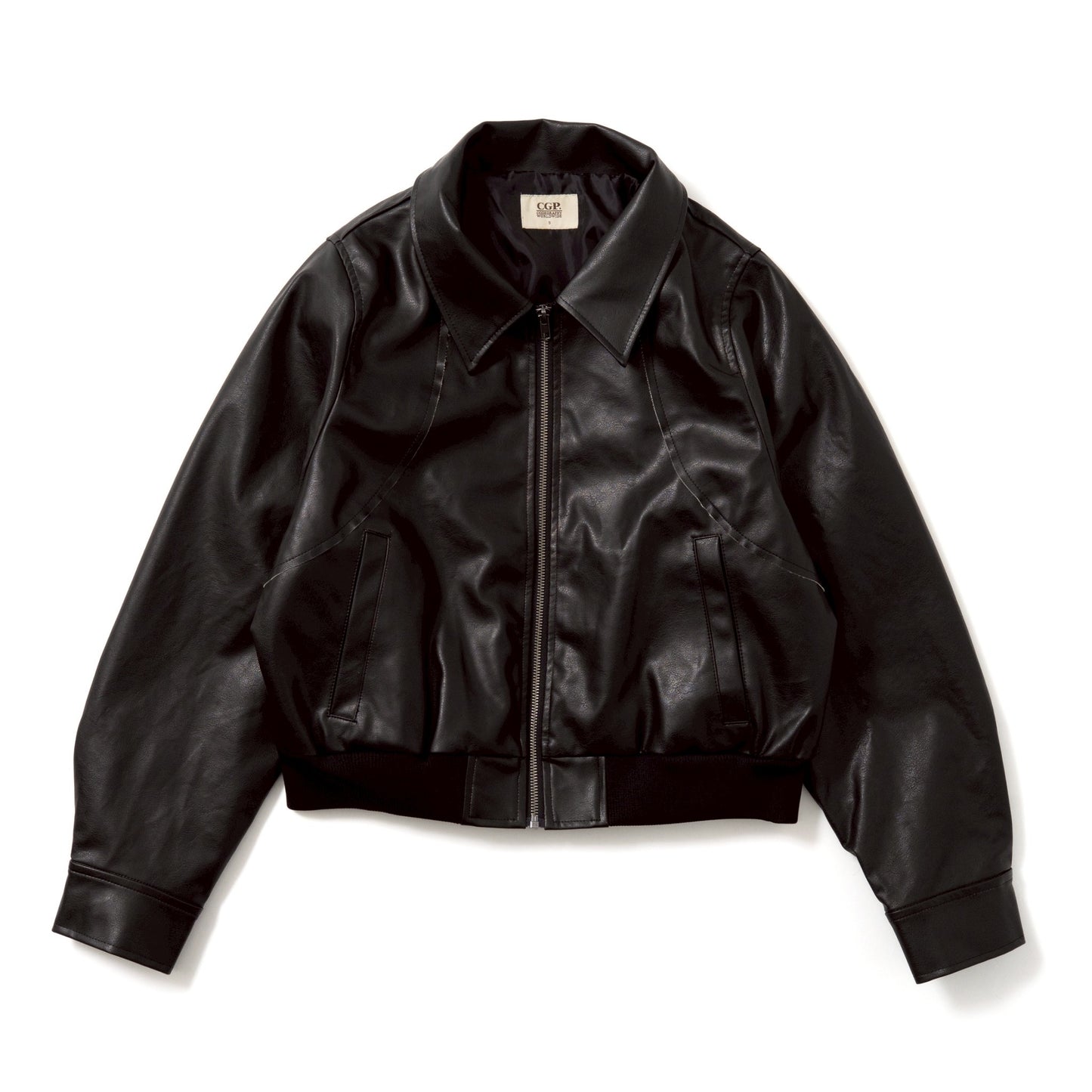 Full Zip FakeLeather Jacket