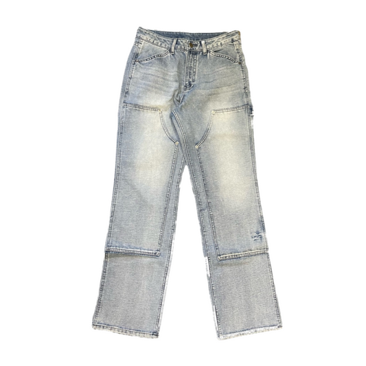 (Woman)Washed Double Knee Denim