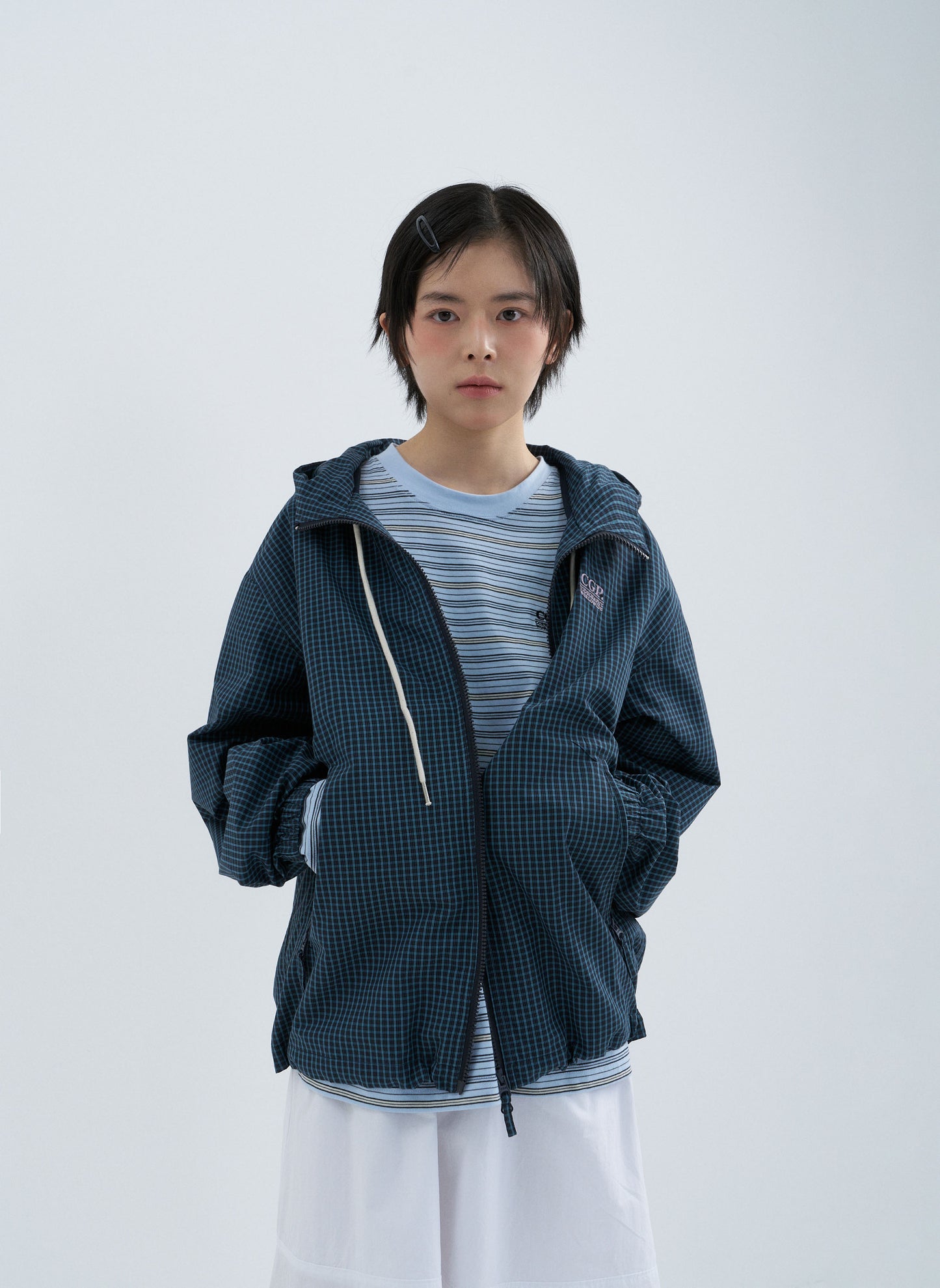 Checked Hooded Jumper CBFSUJP002