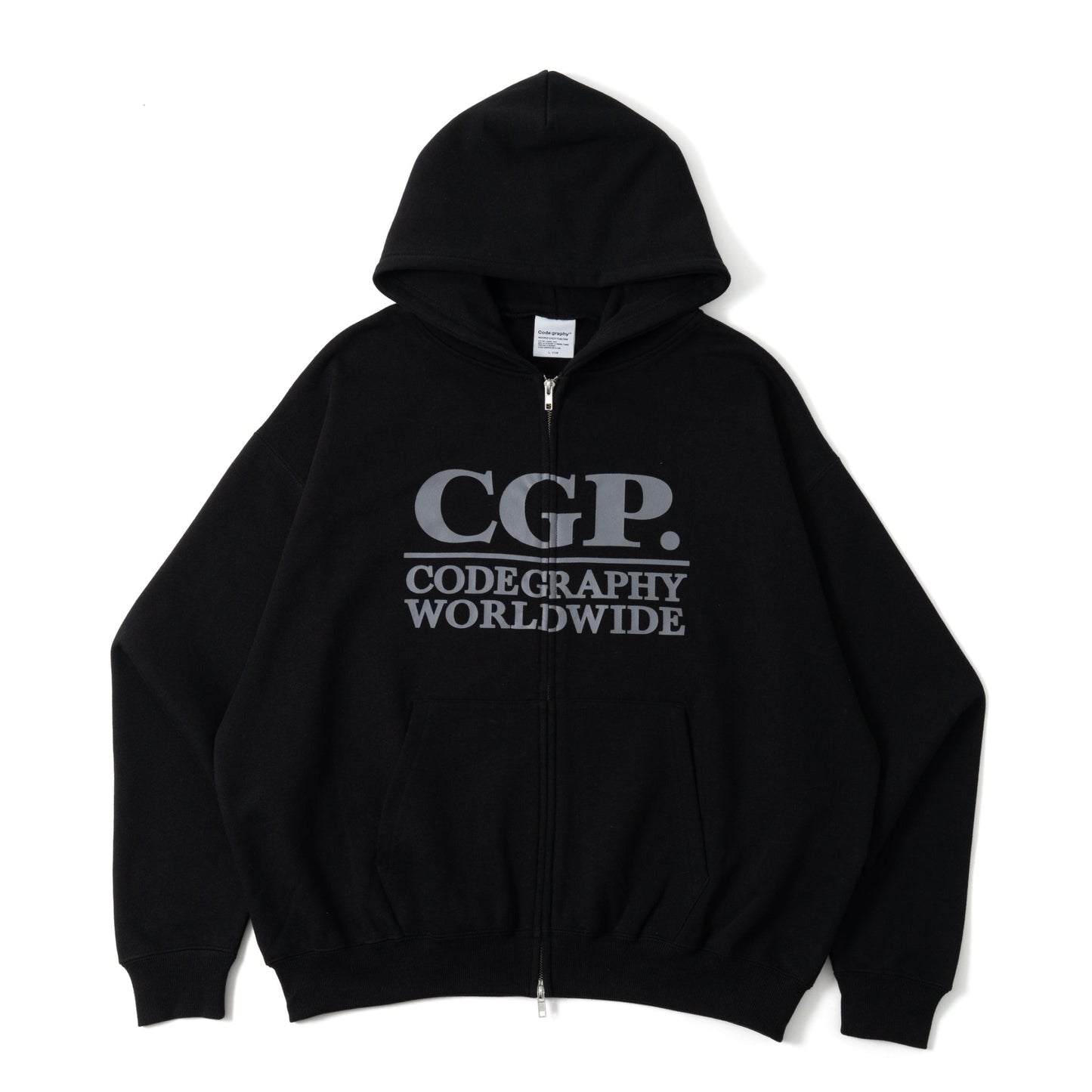 Square Logo Zip Hoodie