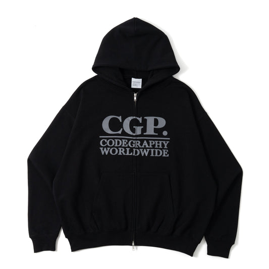 Square Logo Zip Hoodie