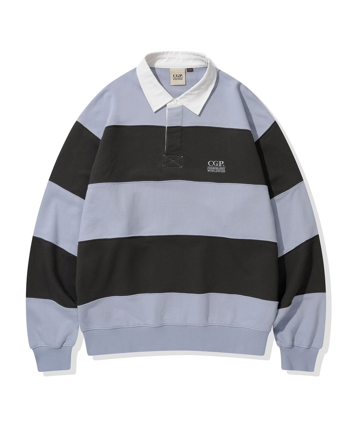 Small Square Logo Stripe Rugby Man-to-Man CBEWUTL030