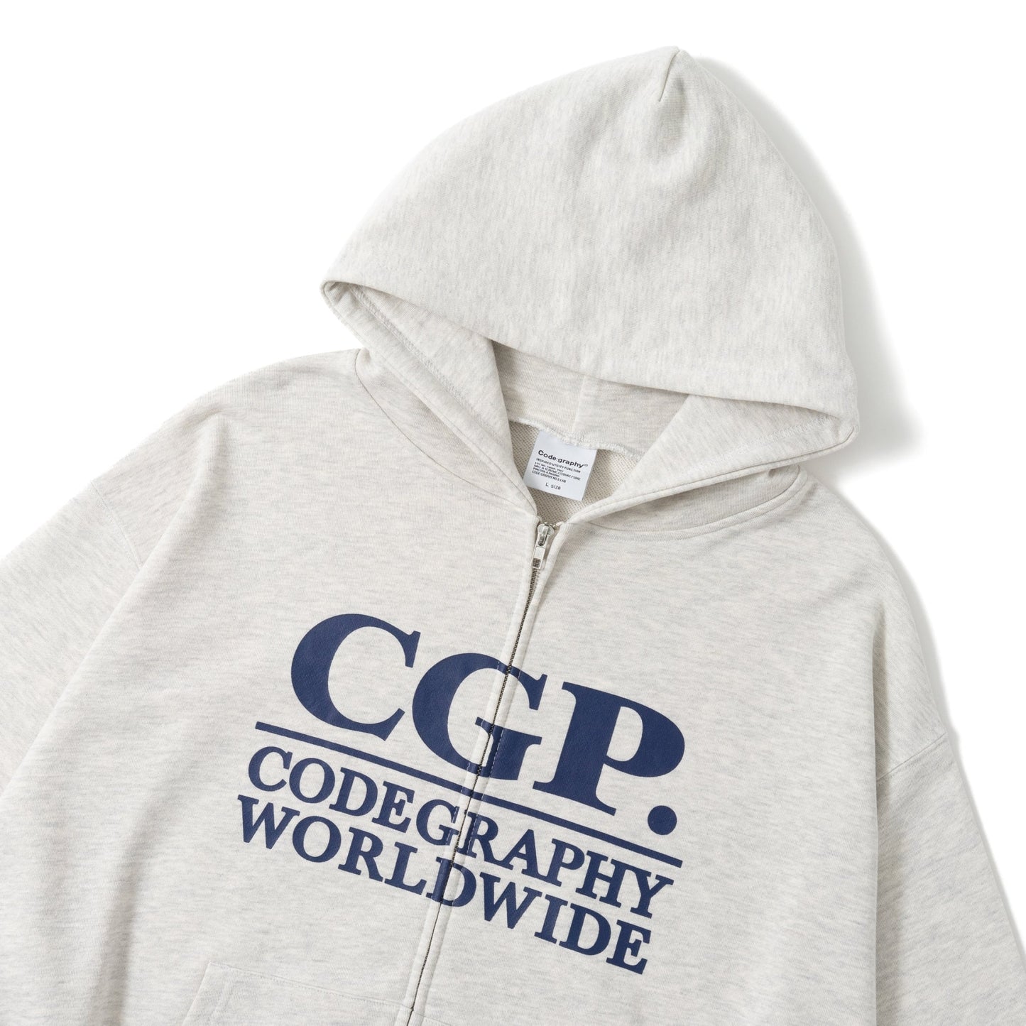 Square Logo Zip Hoodie