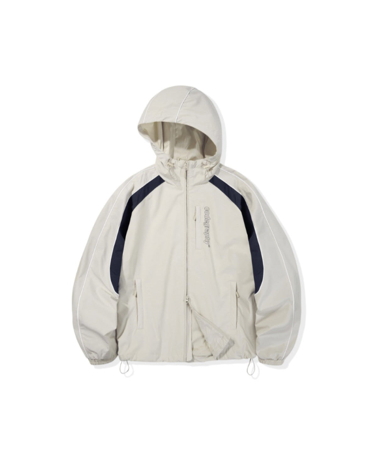 Color combination tech hoodie short jacket CBESUJP103