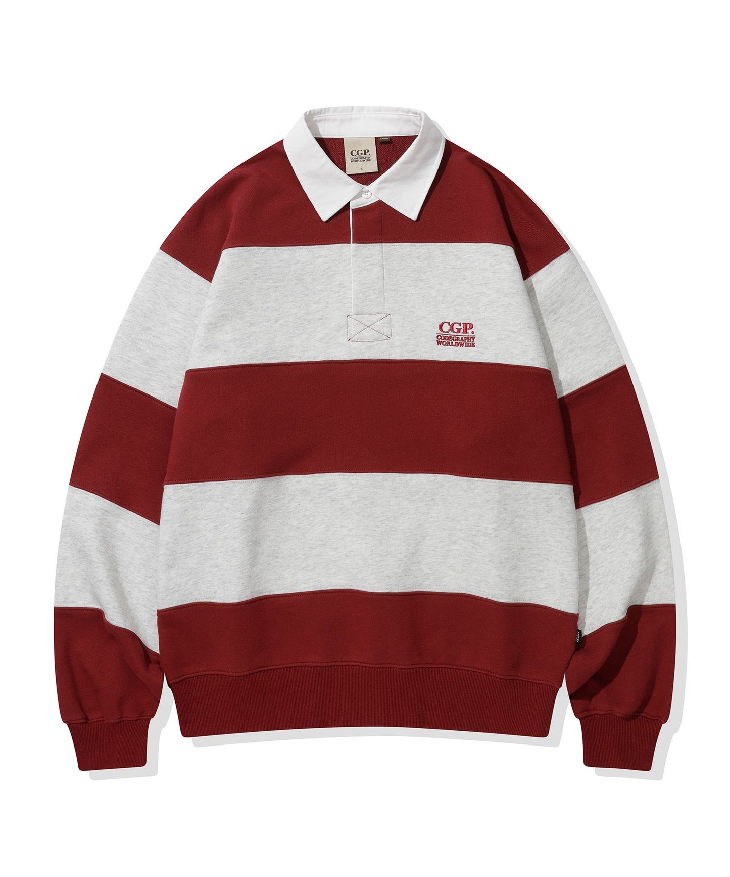 Small Square Logo Stripe Rugby Man-to-Man CBEWUTL030
