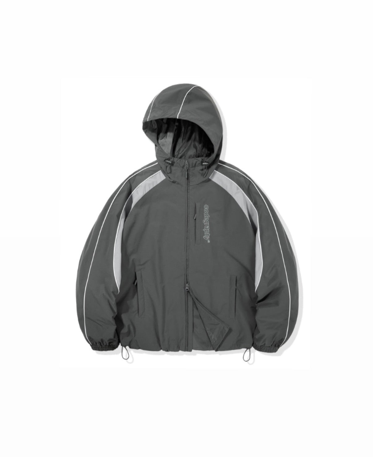Color combination tech hoodie short jacket CBESUJP103