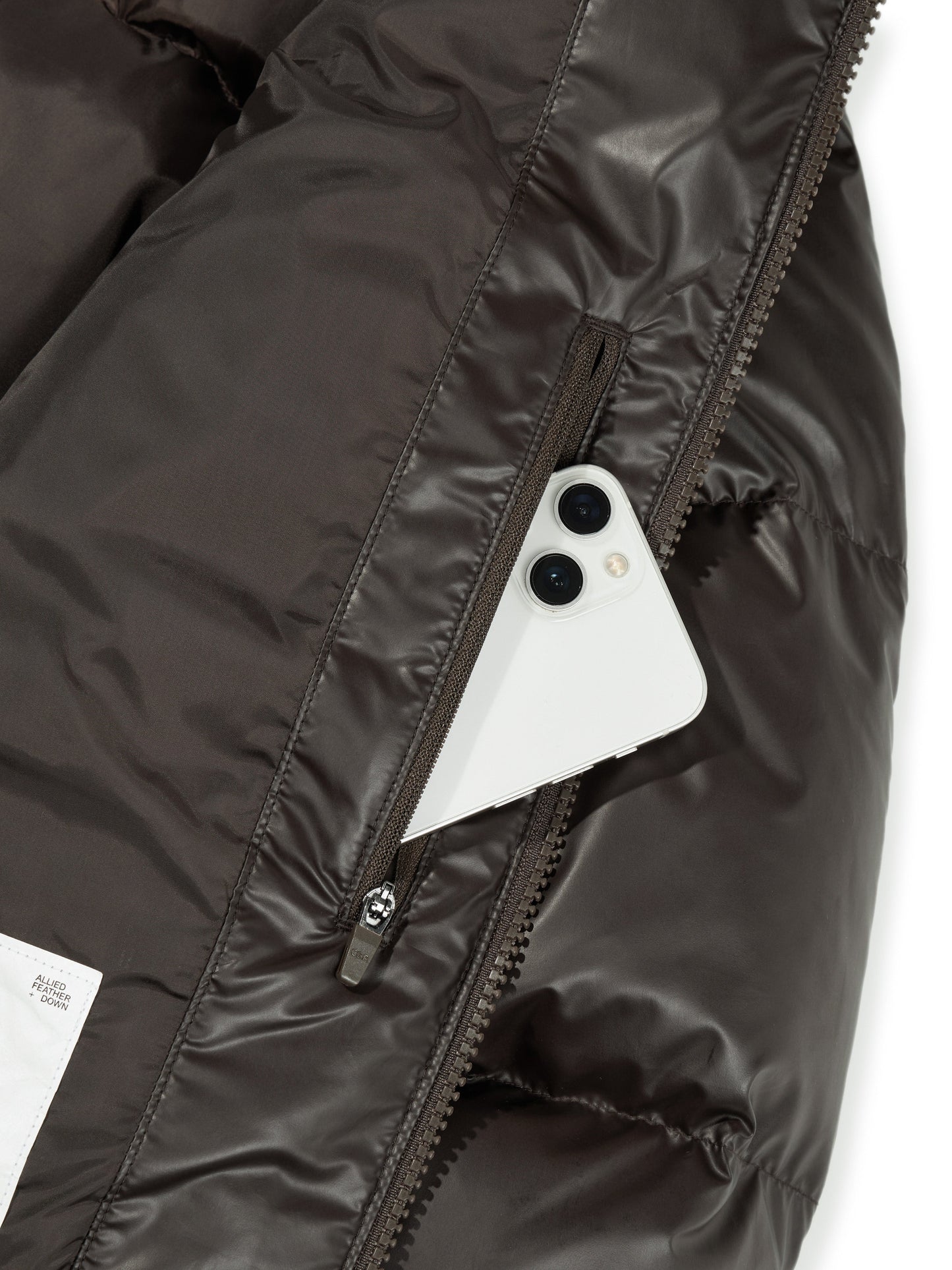 (Women) RDS glossy duck down puffa short padding CBDWWIH001
