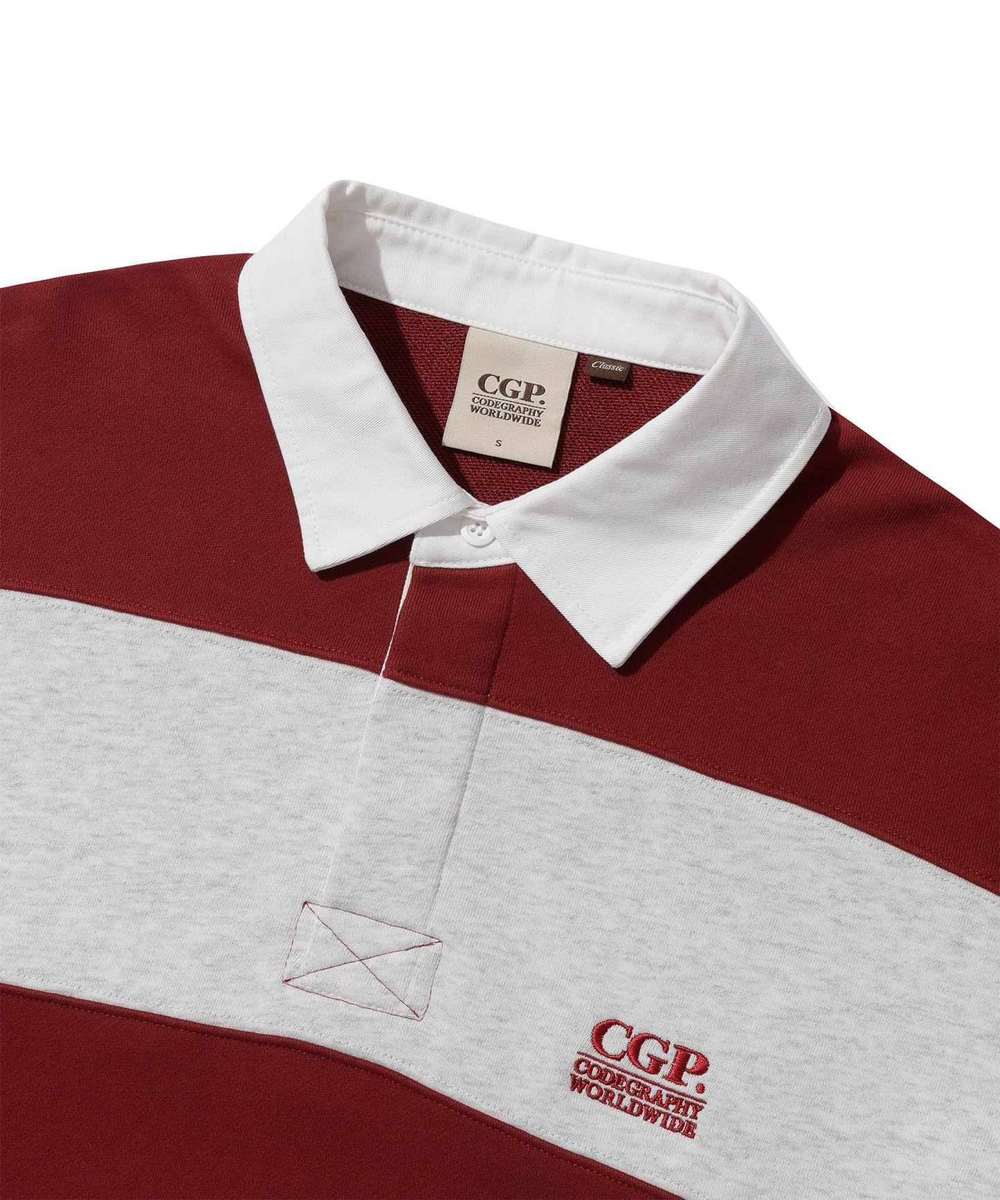 Small Square Logo Stripe Rugby Man-to-Man CBEWUTL030