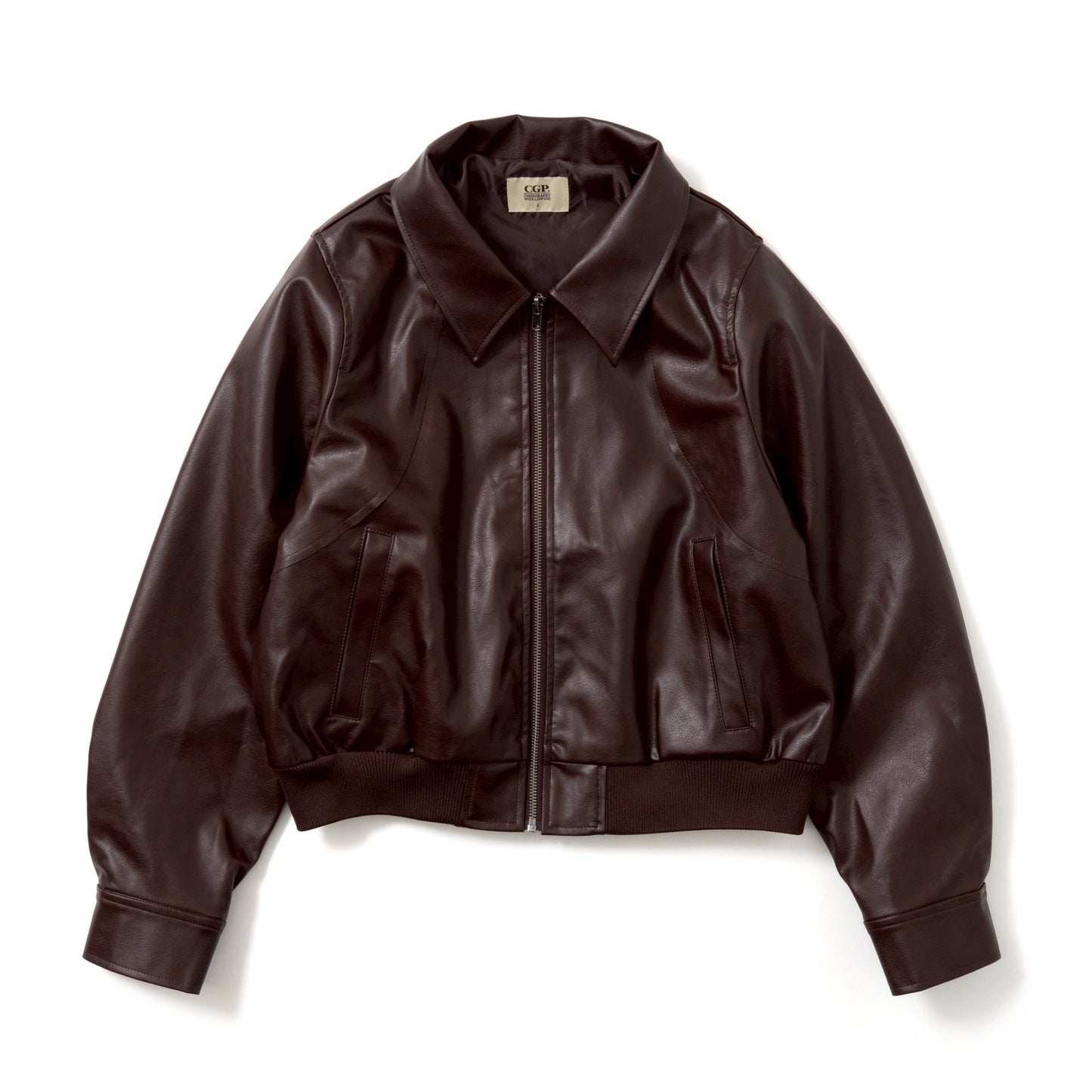 Full Zip FakeLeather Jacket