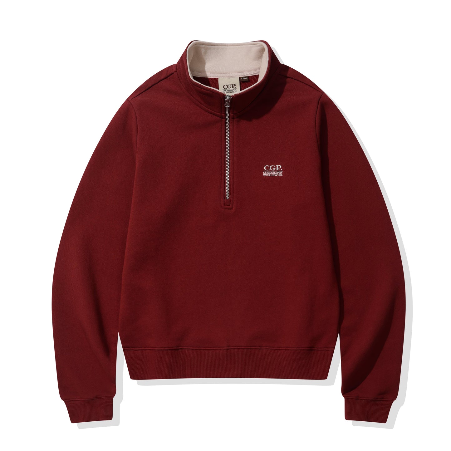 (Women) Small Square Logo Half Zip-up CBEWWTL031