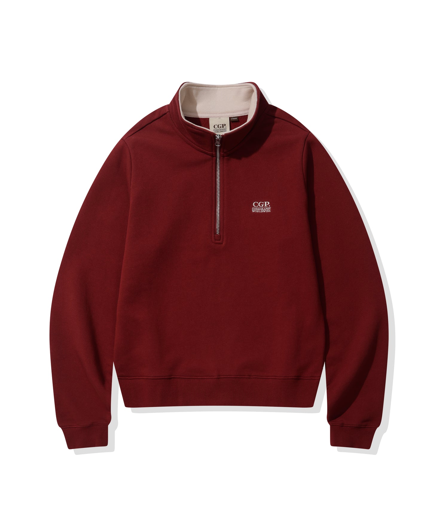 (Women) Small Square Logo Half Zip-up CBEWWTL031