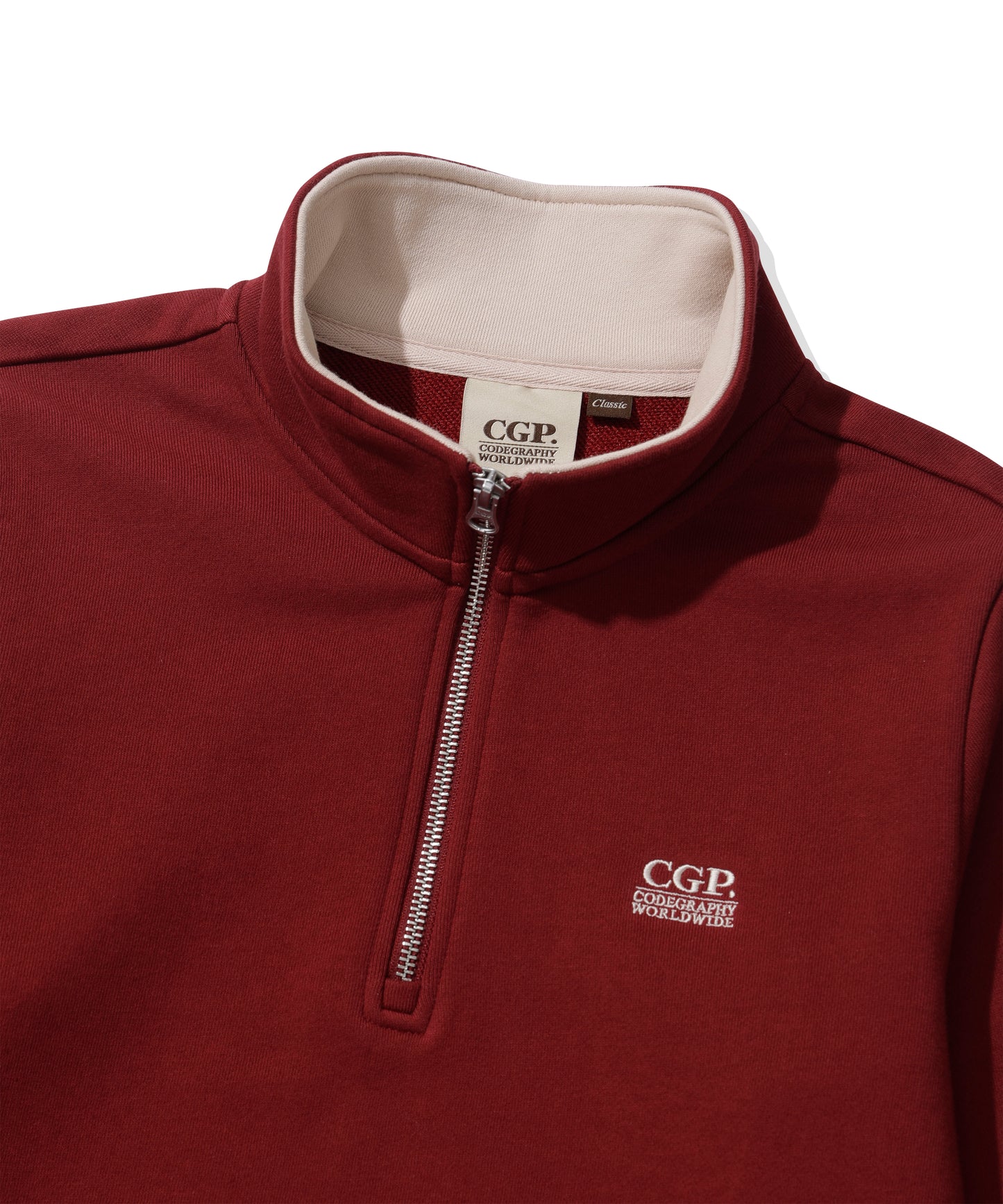 (Women) Small Square Logo Half Zip-up CBEWWTL031