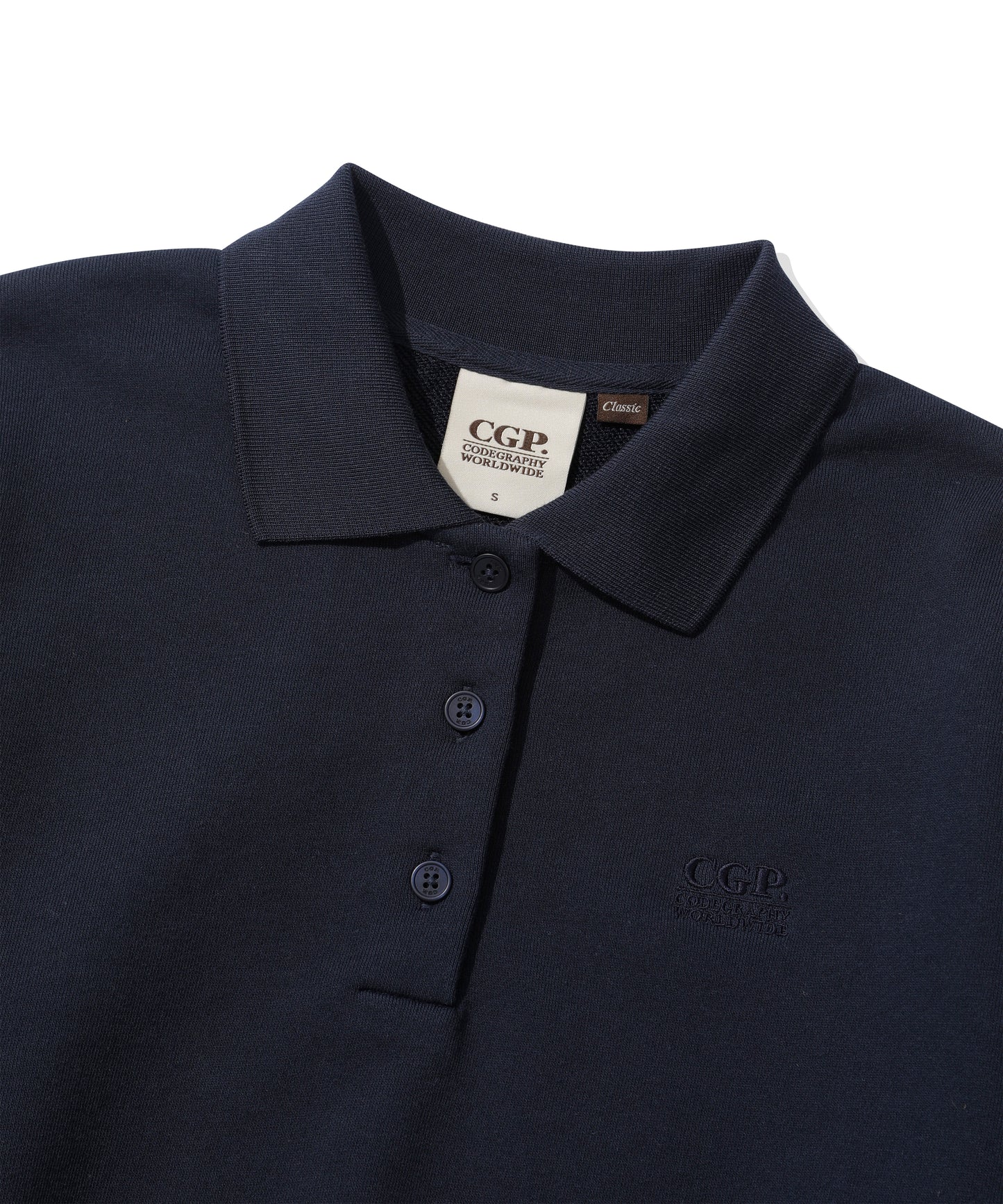 (Women) Small Square Logo Rugby Man-to-Man CBEWWTL034