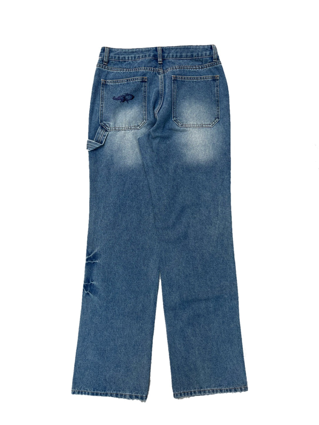 (Woman)Washed Double Knee Denim