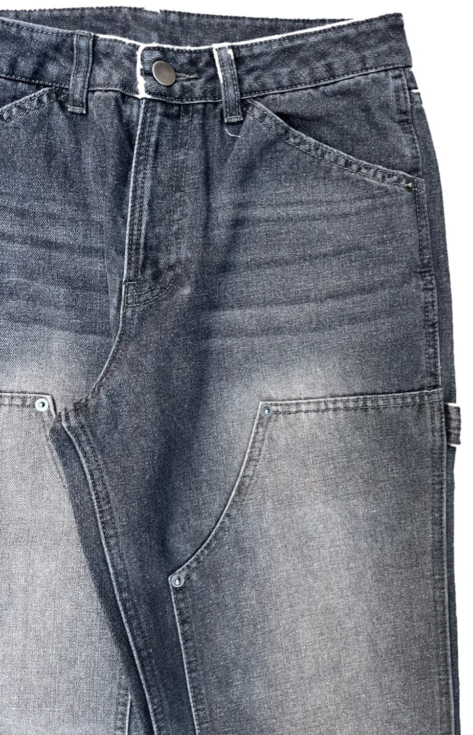 (Woman)Washed Double Knee Denim