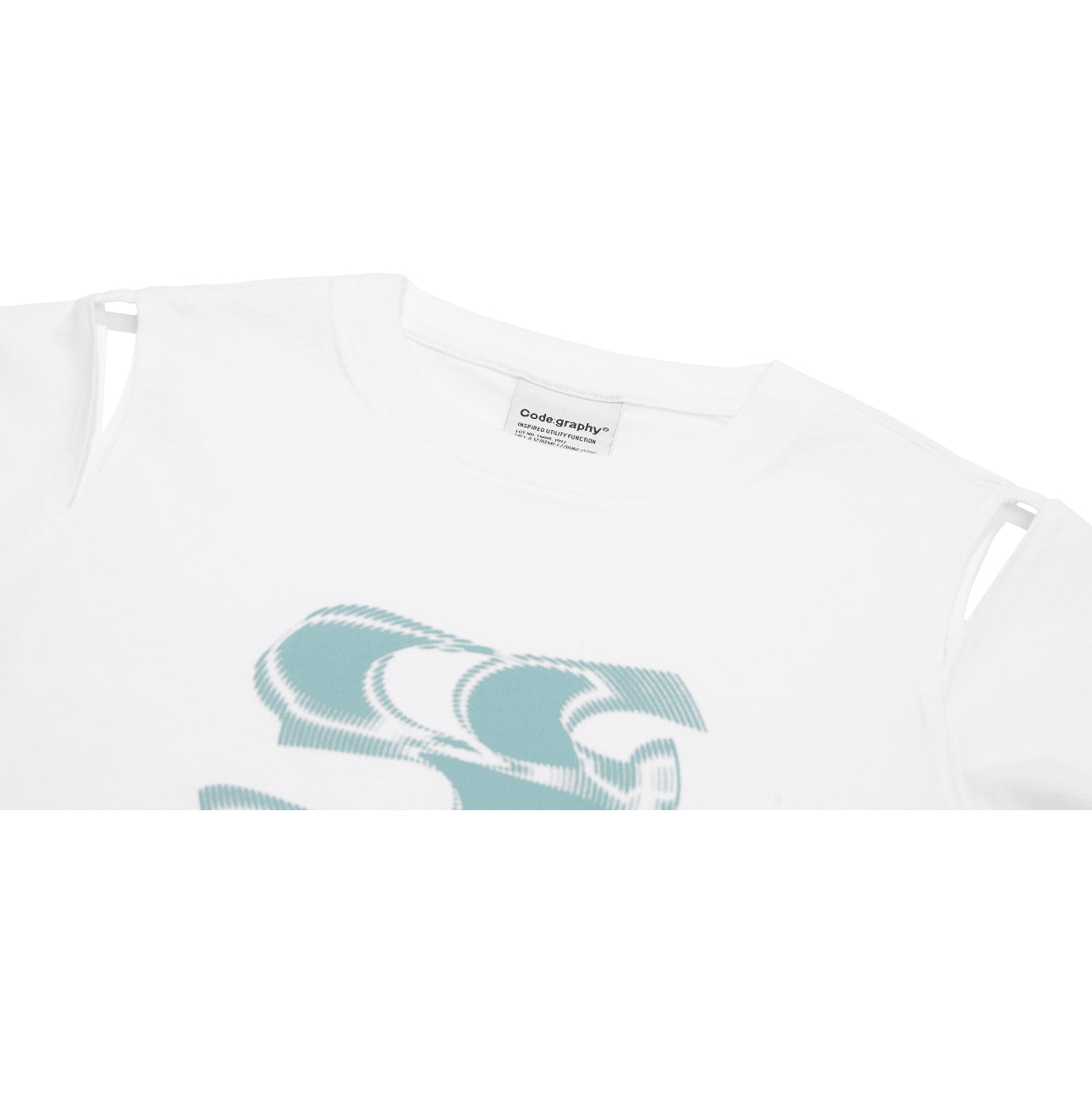 (WOMAN) WAVE Symbol Cut out SHORT SLEEVE T-Shirt