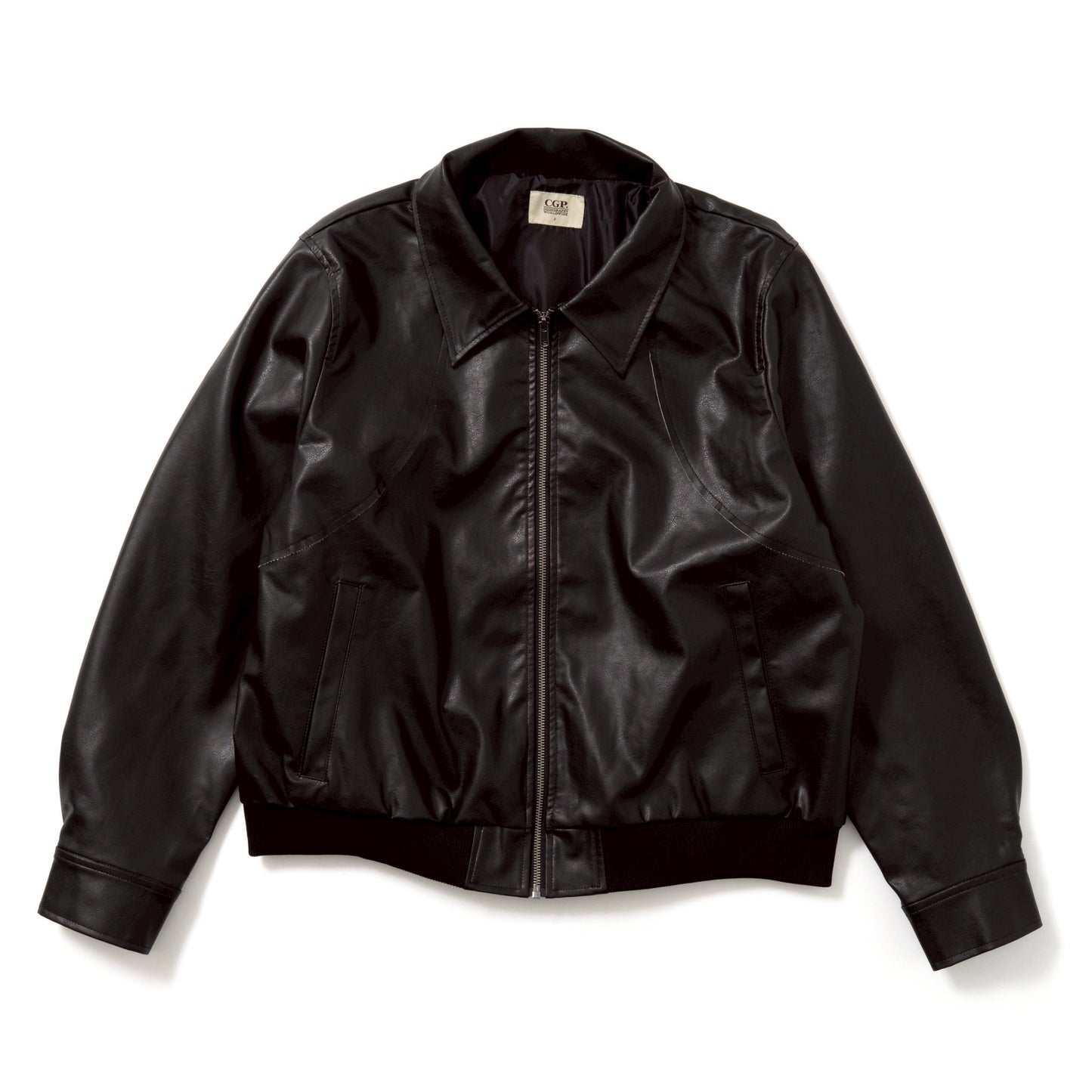 Full Zip FakeLeather Jacket
