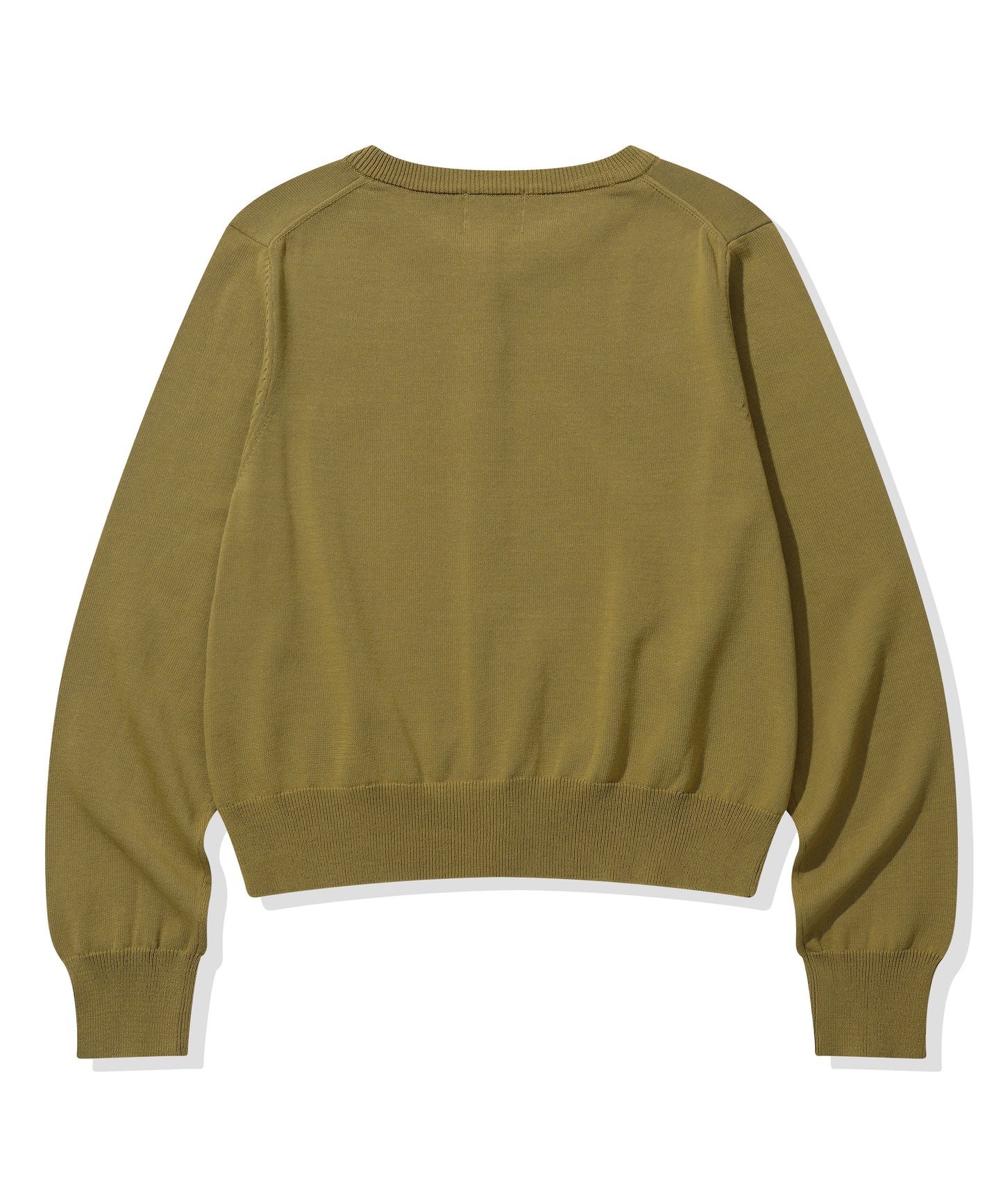 (Women) Square logo basic knit cardigan heart
