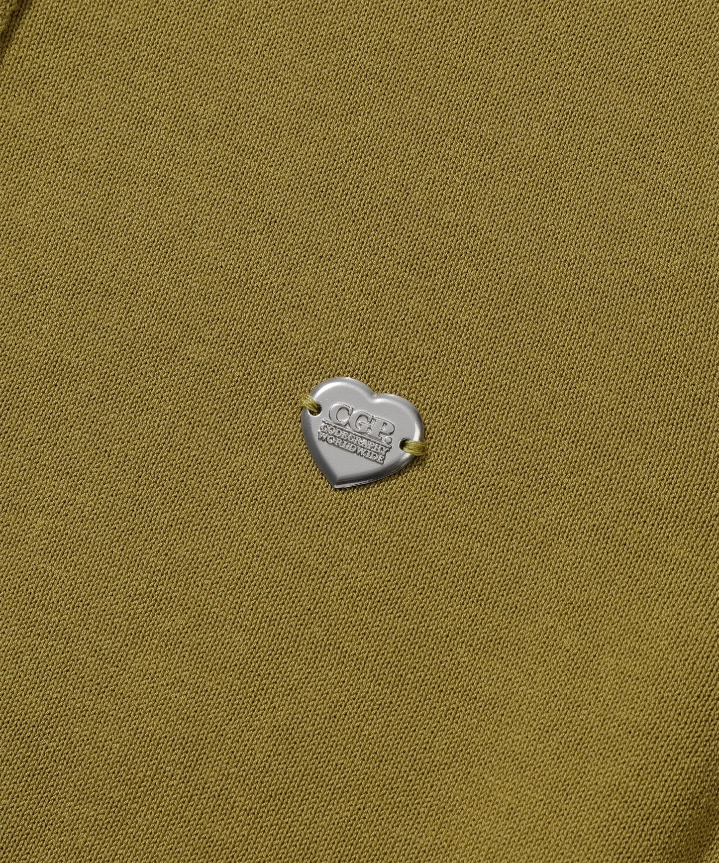 (Women) Square logo basic knit cardigan heart