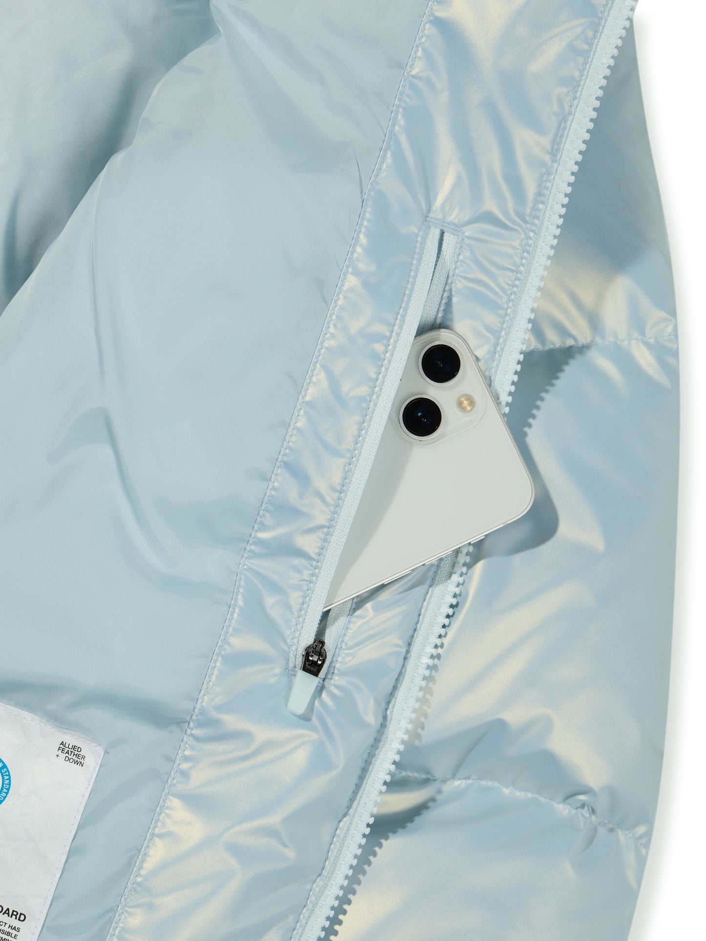 (Women) RDS glossy duck down puffa short padding CBDWWIH001