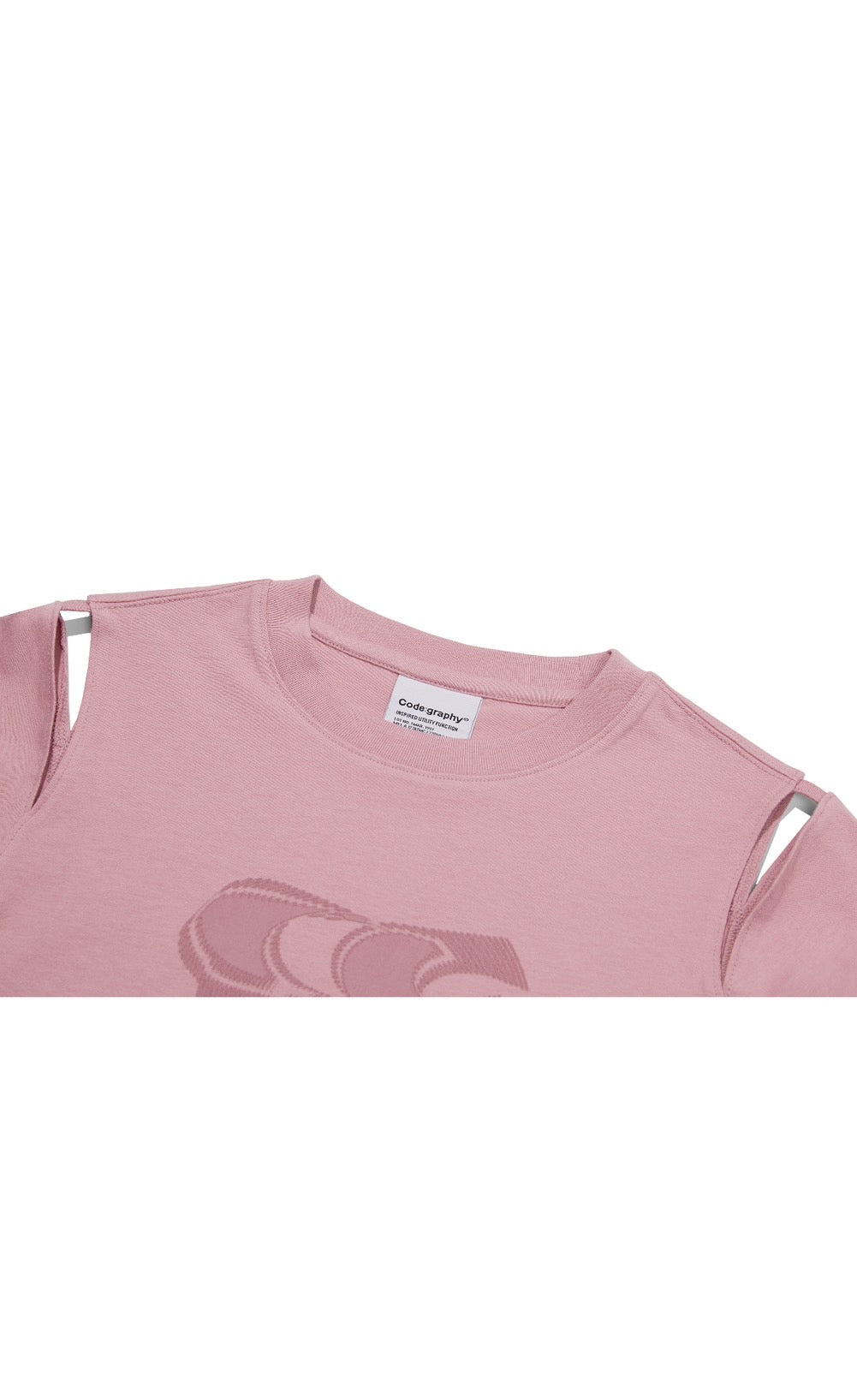 (WOMAN) WAVE Symbol Cut out SHORT SLEEVE T-Shirt