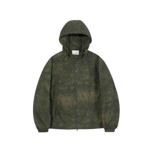 TECH NYLON TIEDYE HOOD WIND BRACKER JACKET