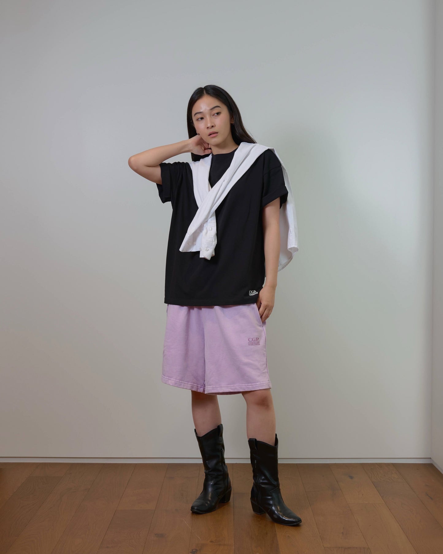 Pigment Square Logo Sweat Shorts