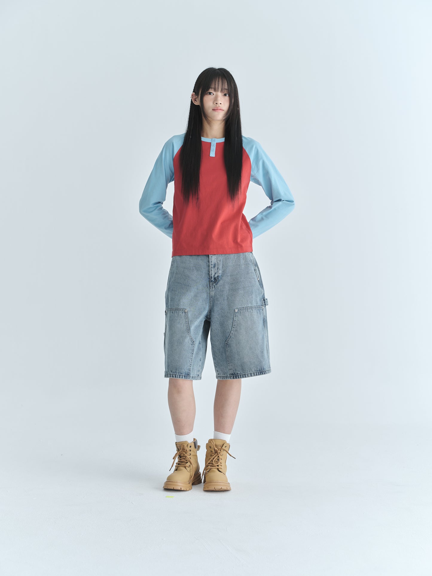 Bermuda Cargo Denim Shorts CBFUUDT002