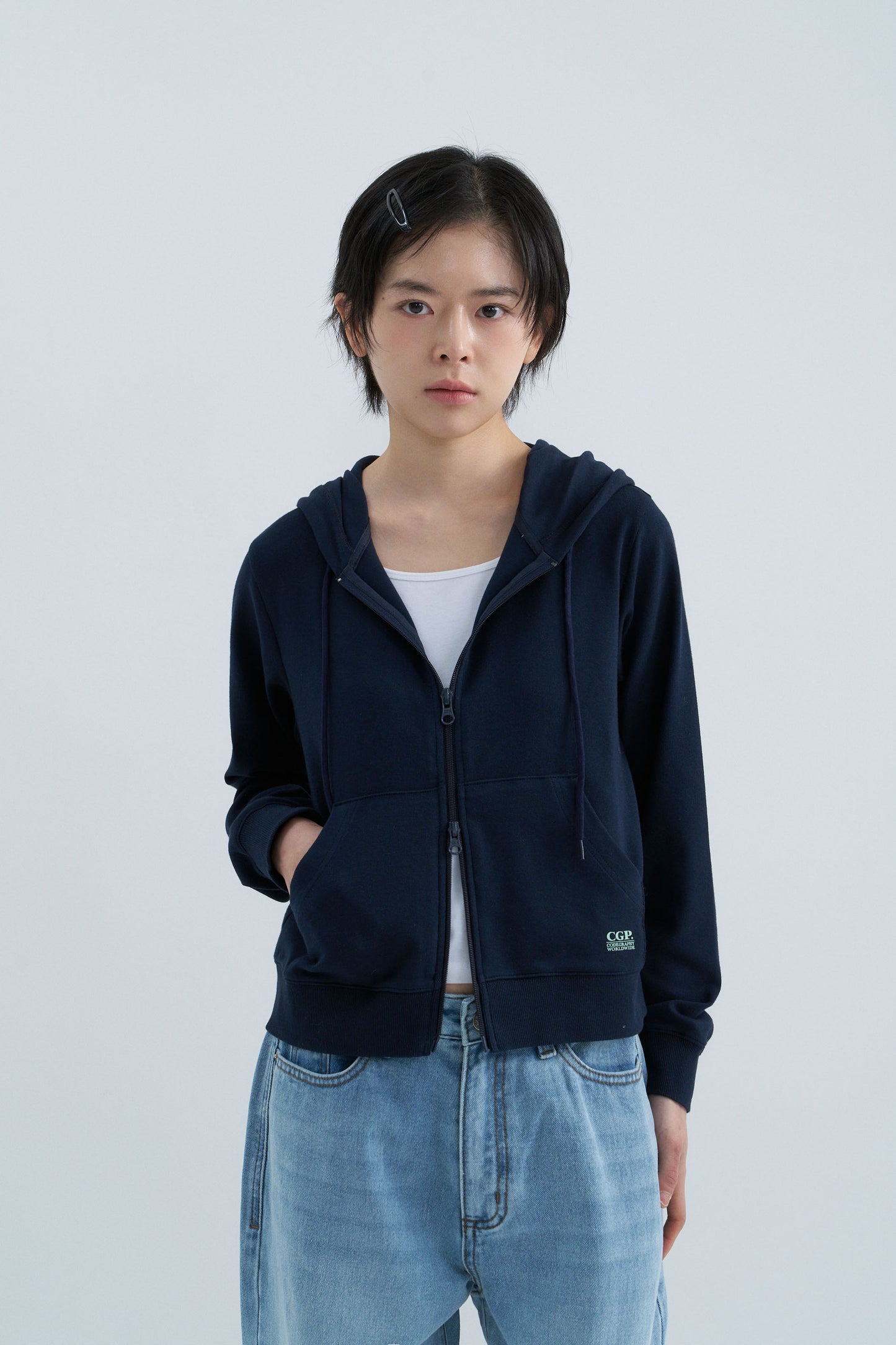 (Women) Lightweight Hooded Zip-up CBFUWTC002
