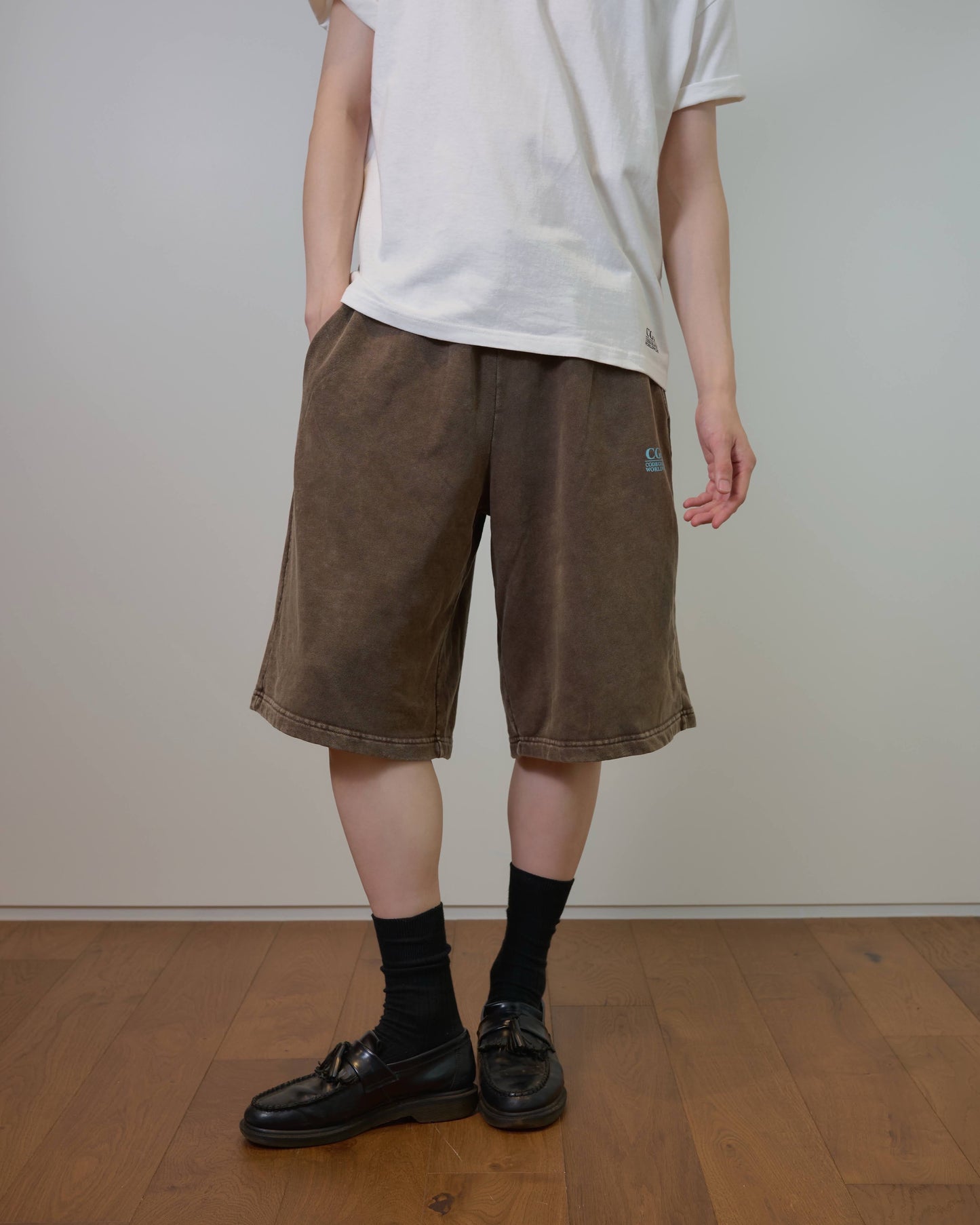 Pigment Square Logo Sweat Shorts