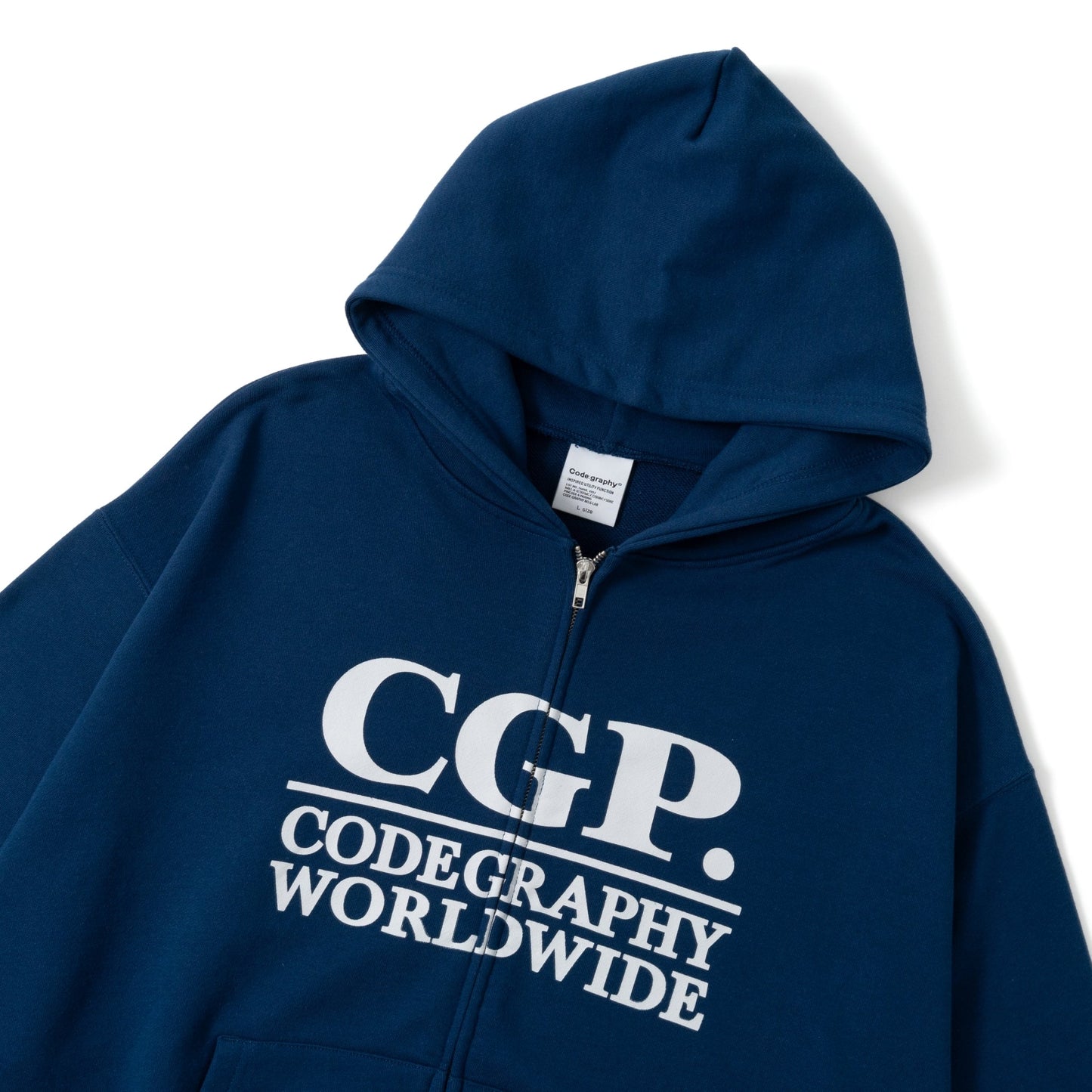 Square Logo Zip Hoodie