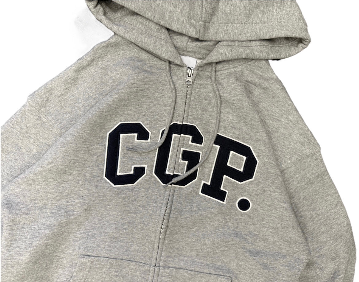CGP arch logo hooded zip-up CBESUTC001