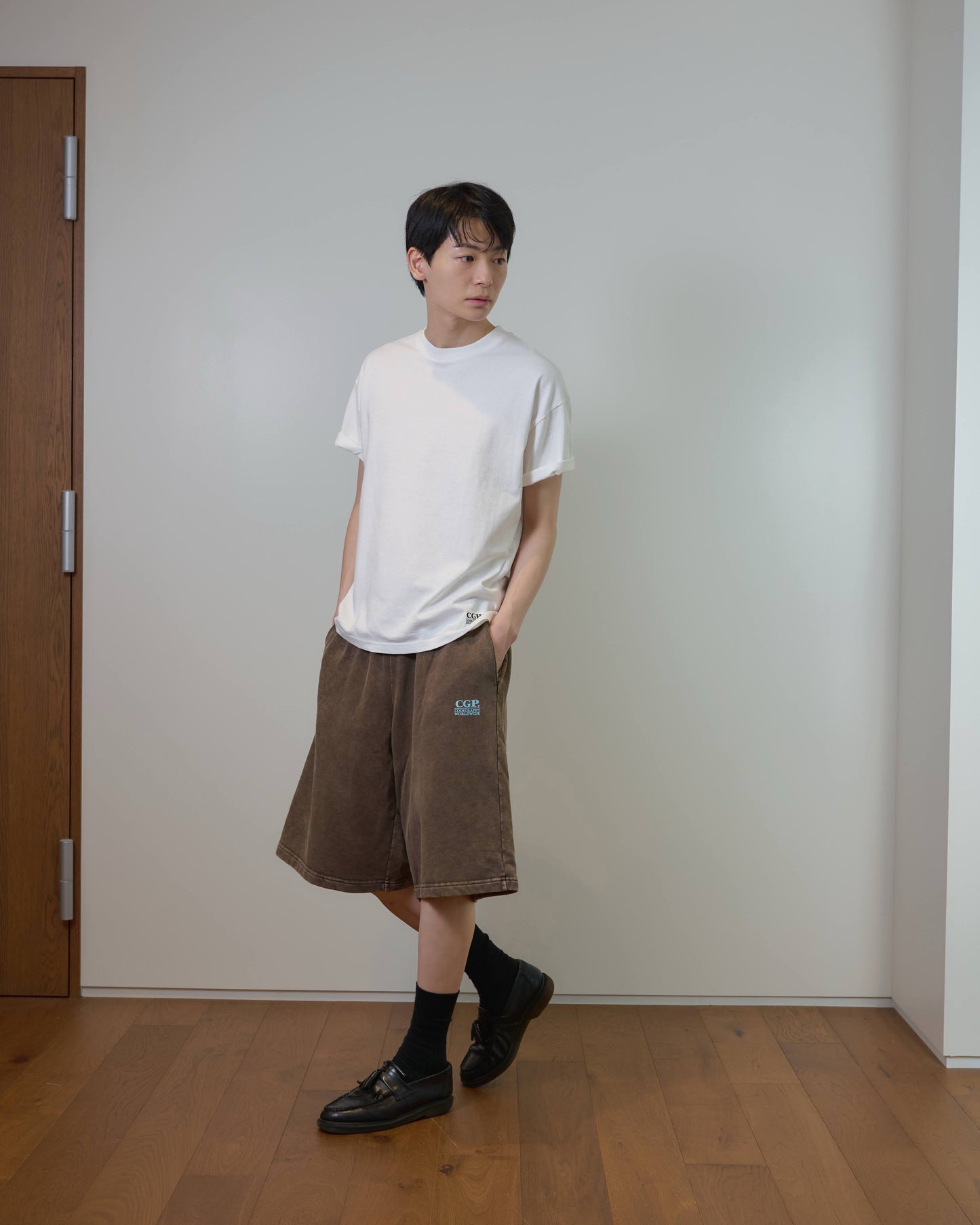 Pigment Square Logo Sweat Shorts