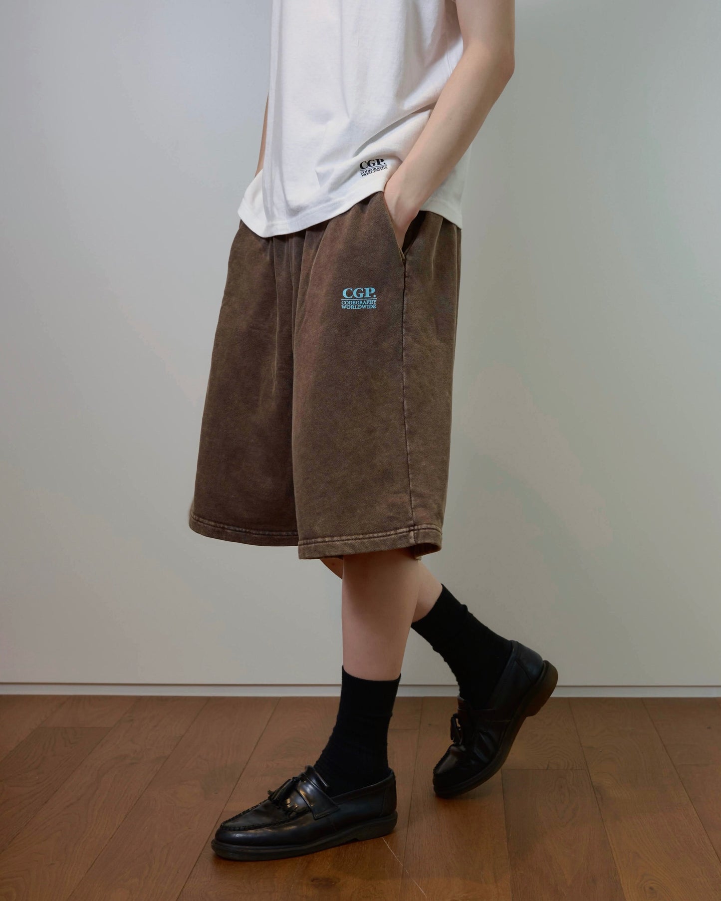 Pigment Square Logo Sweat Shorts
