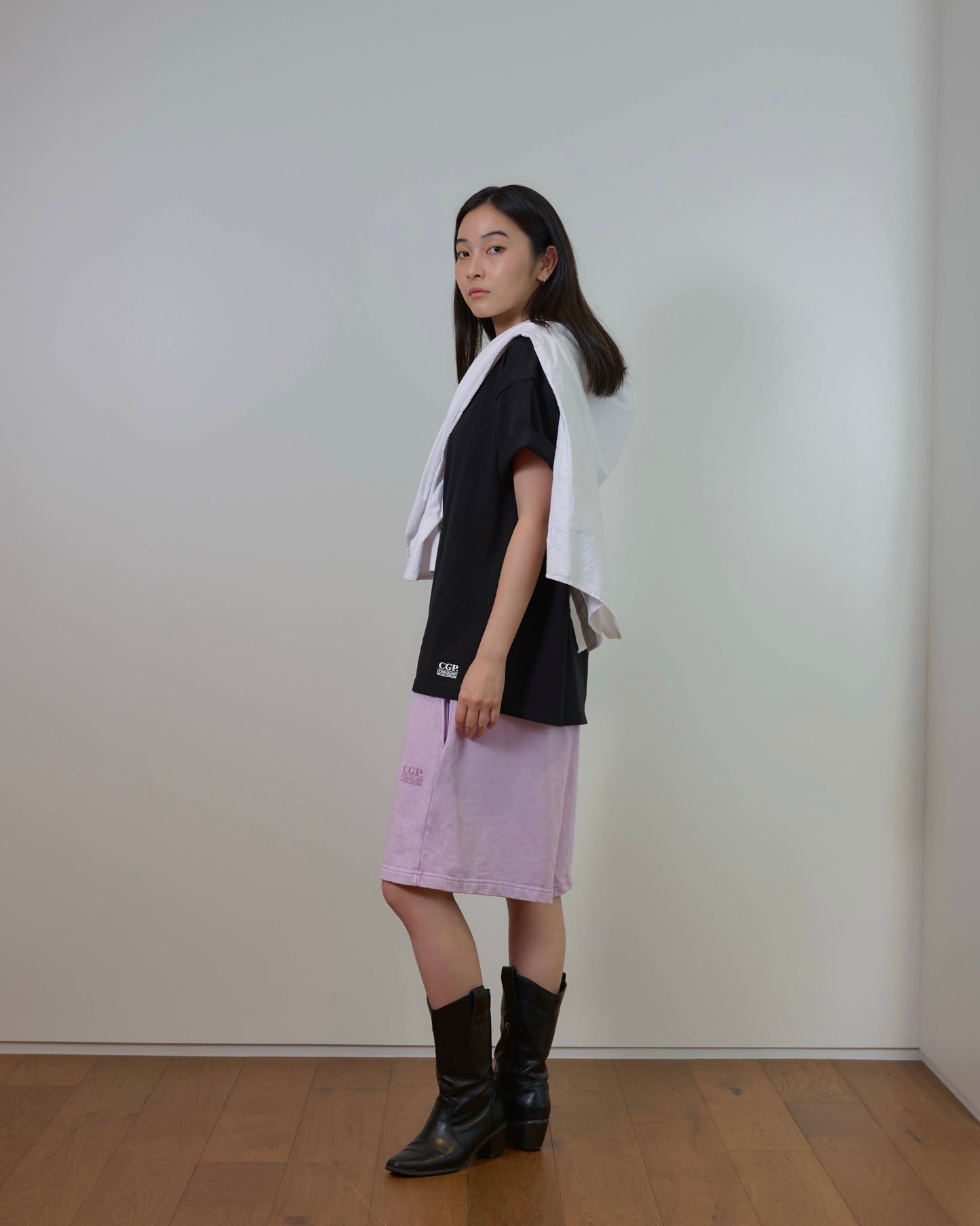 Pigment Square Logo Sweat Shorts