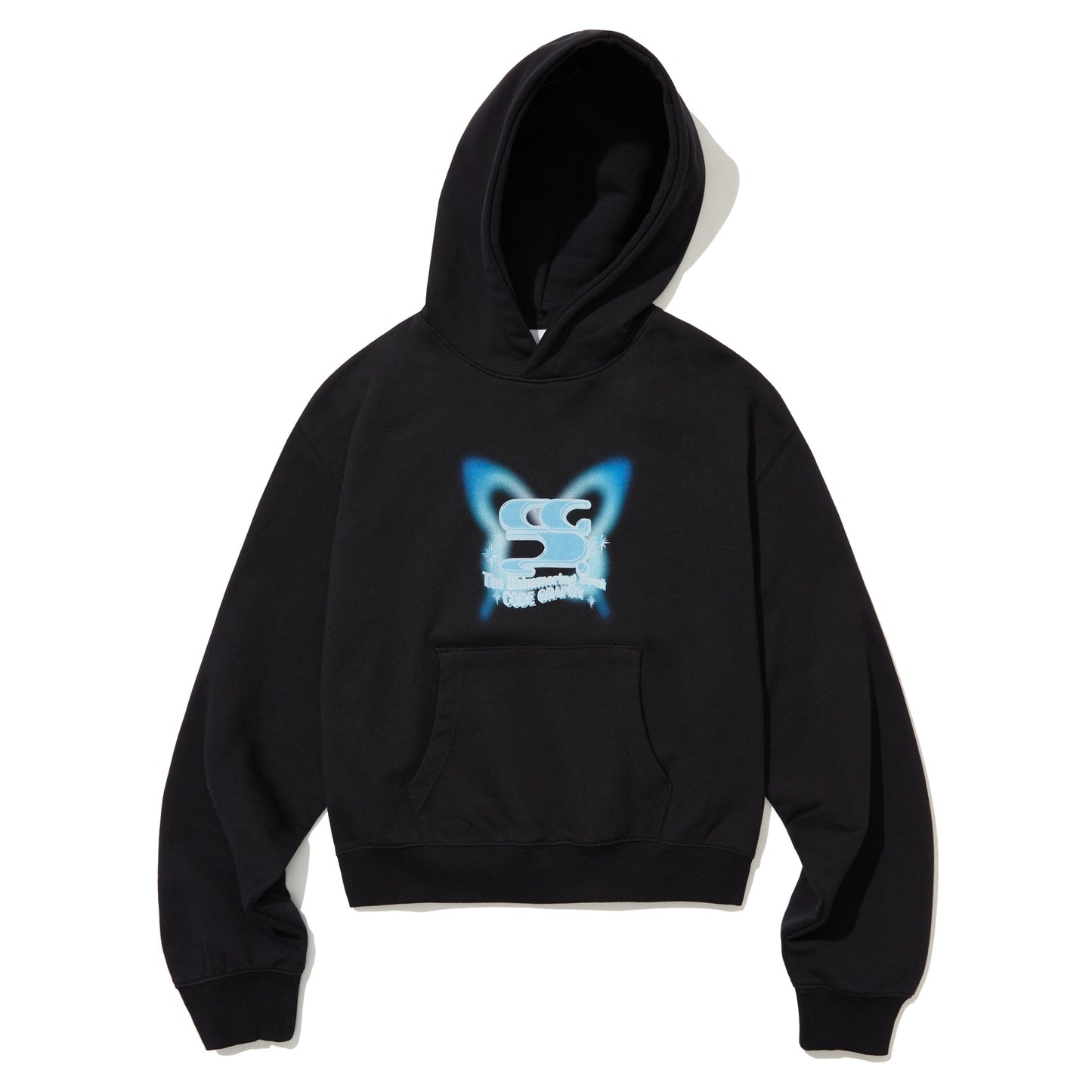 (WOMAN) BUTTERFLY WAVE LOGO HOOD