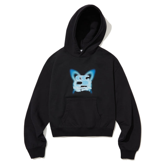 (WOMAN) BUTTERFLY WAVE LOGO HOOD