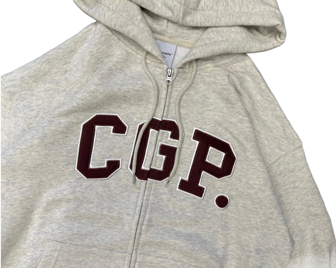 CGP arch logo hooded zip-up CBESUTC001