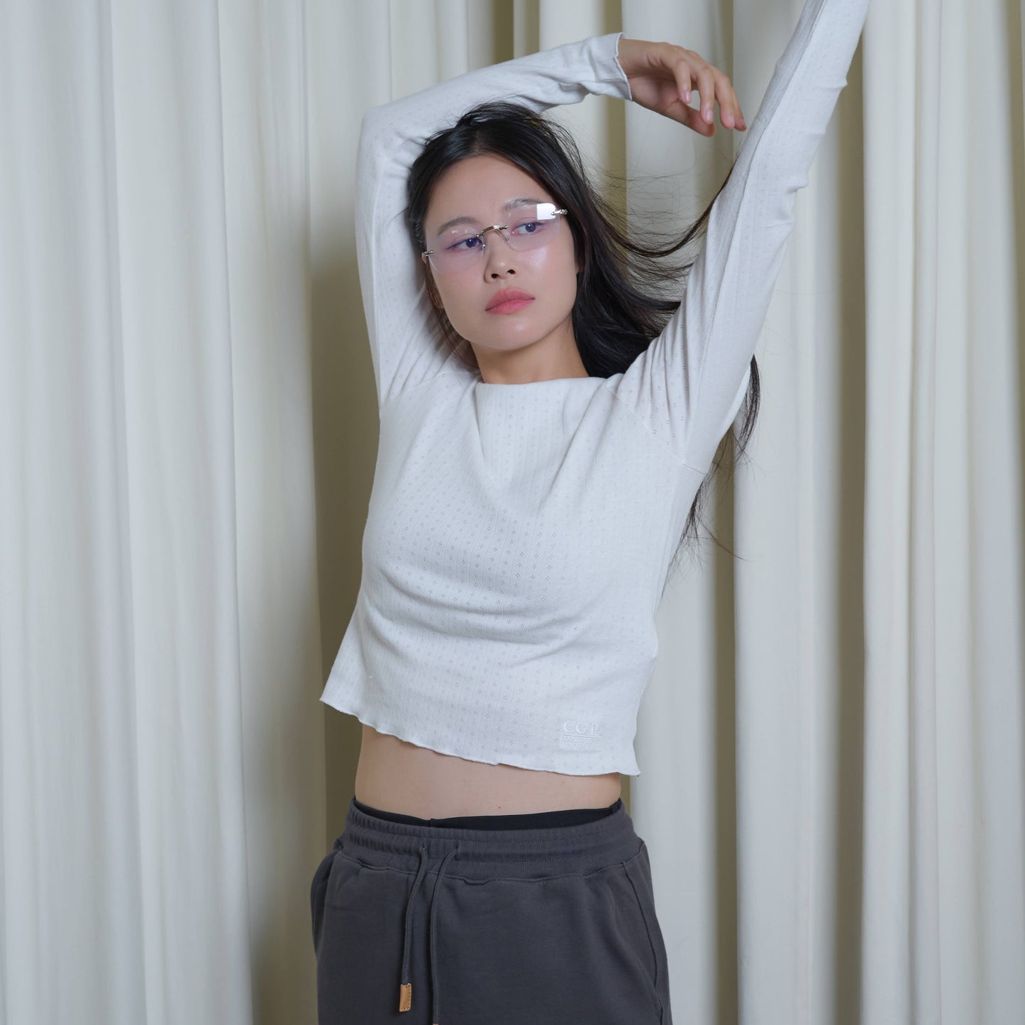 Sheer Long Sleeve Tee