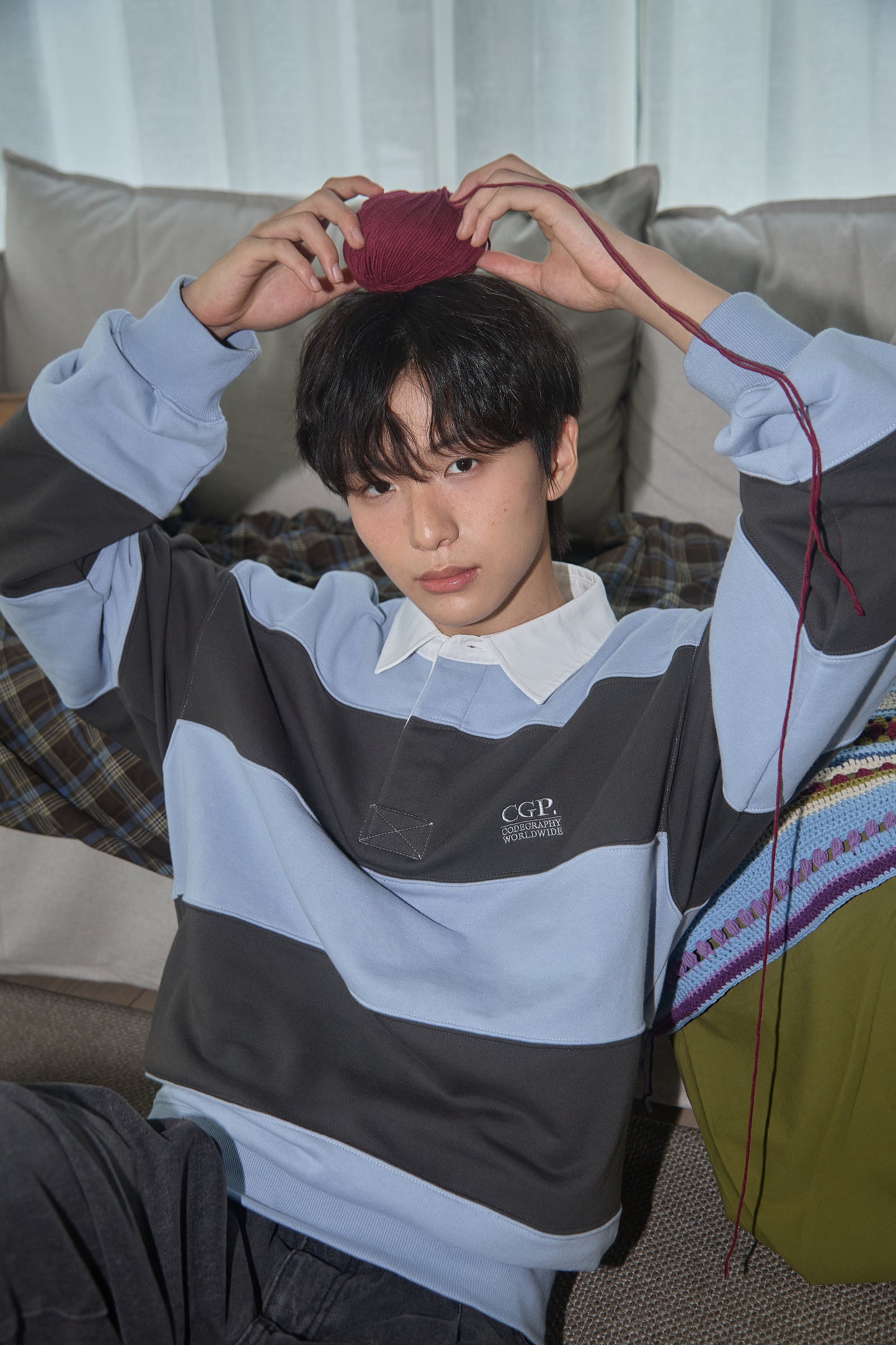 Striped Rugby Sweatshirt CBFSUTL011