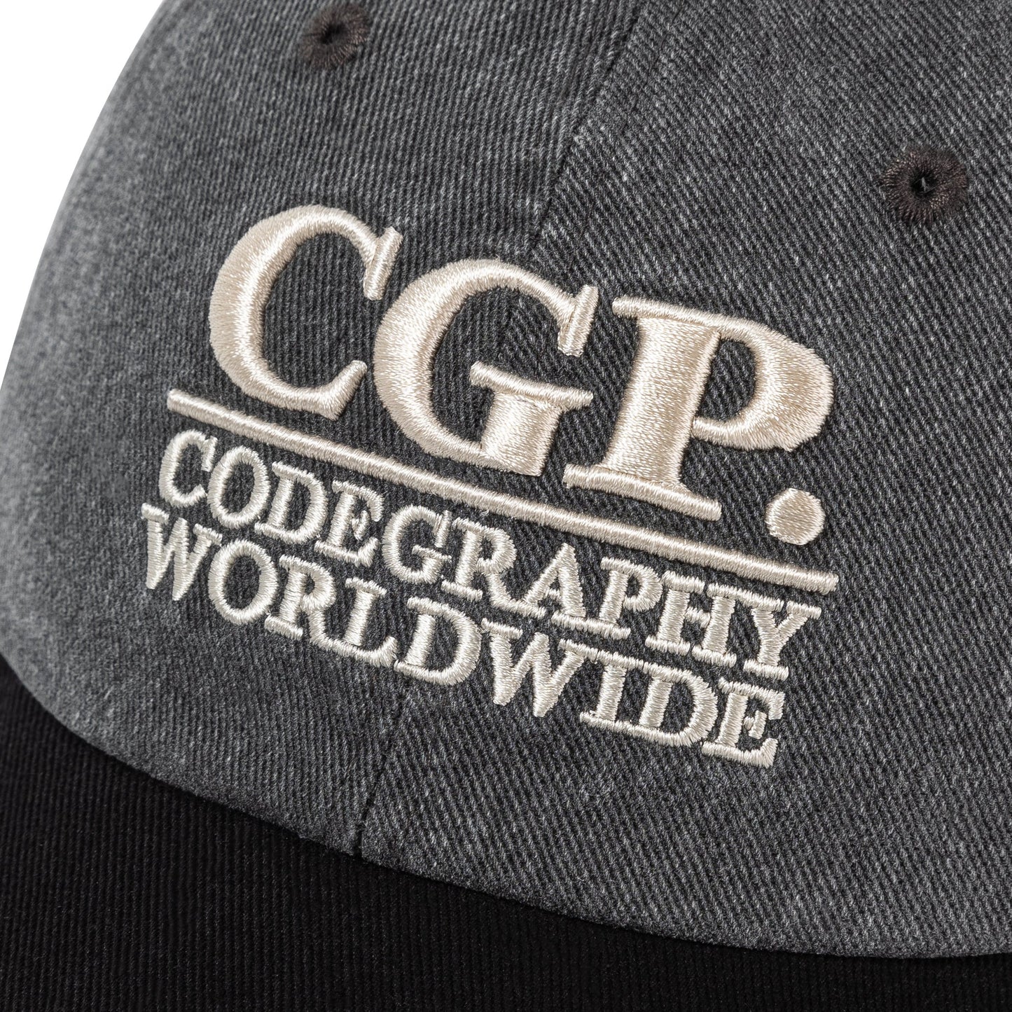 Square Logo Washing Color Blocking Ball Cap CBEWUAC031