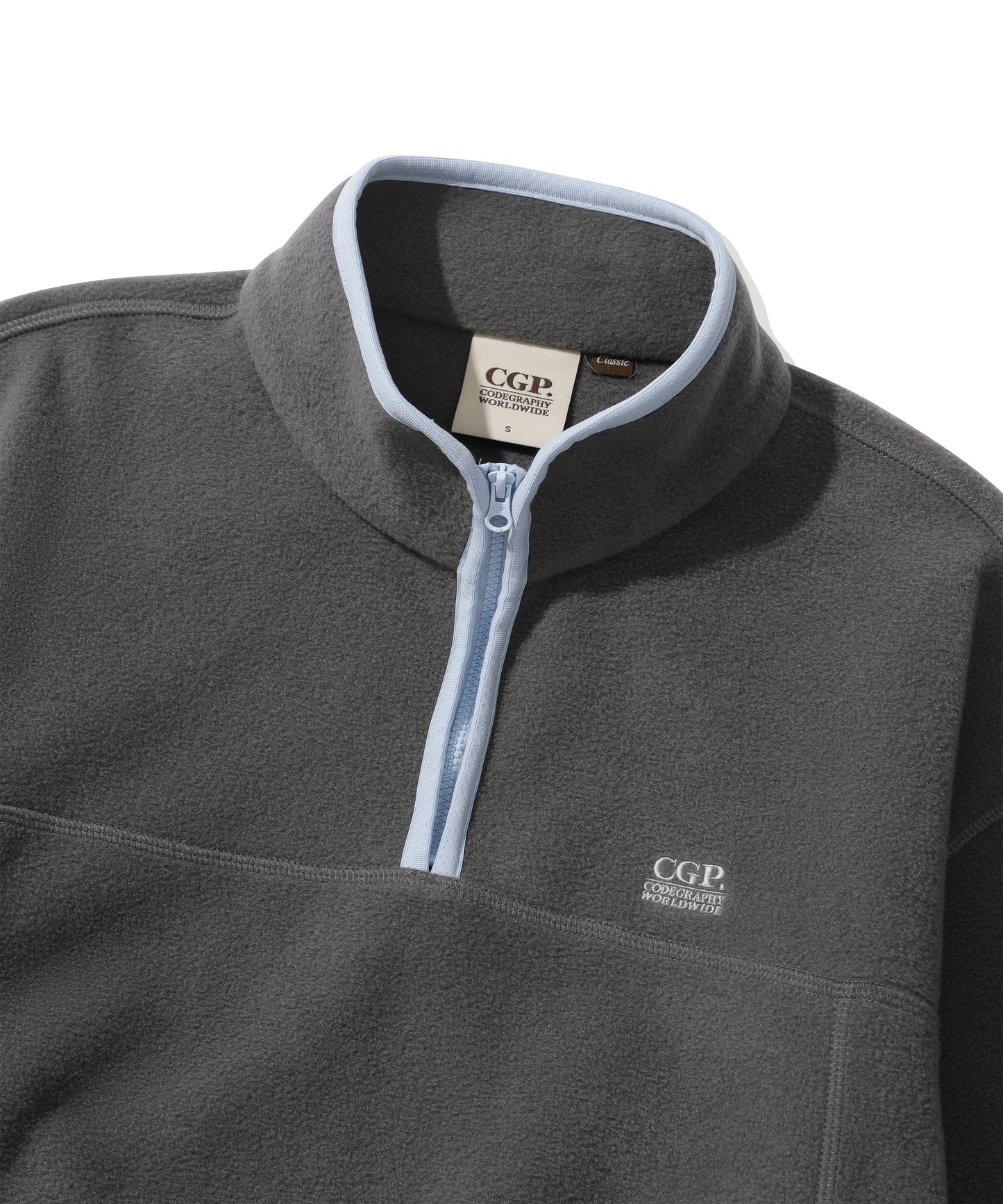 (Women) Polar fleece half zip-up man to man CBEWWTL071