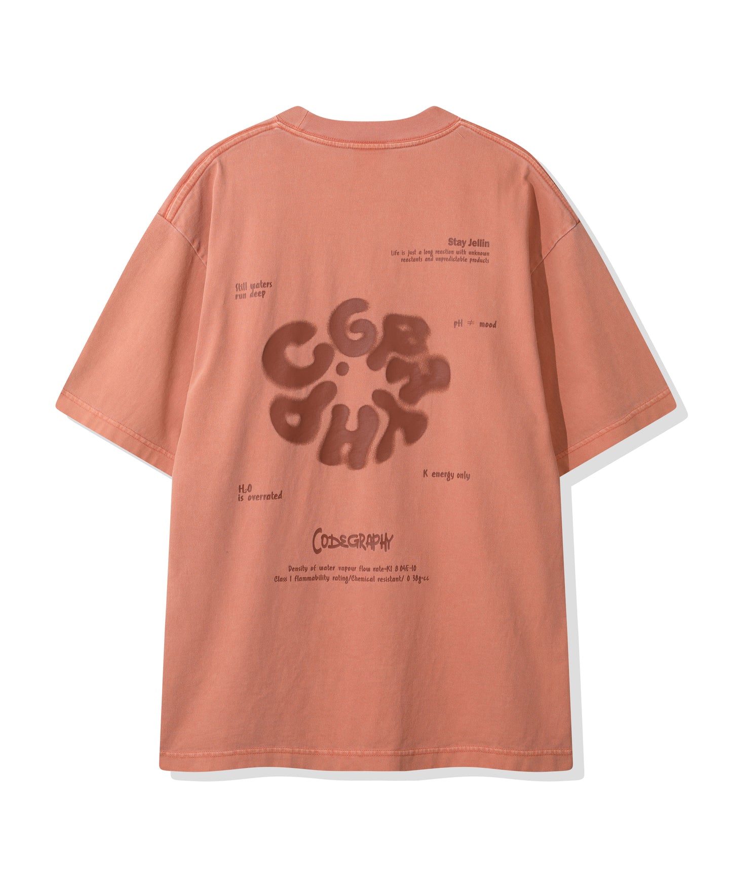 Round C.GRAPHY Pigment Big Overfit Short Sleeve T-shirt CBFUUTS025