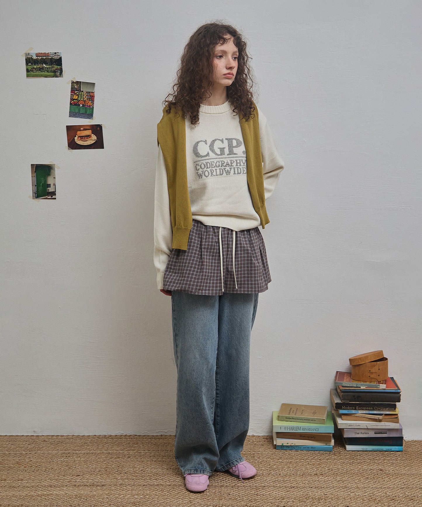 (Women) Square Round Knit CBEWWKL040