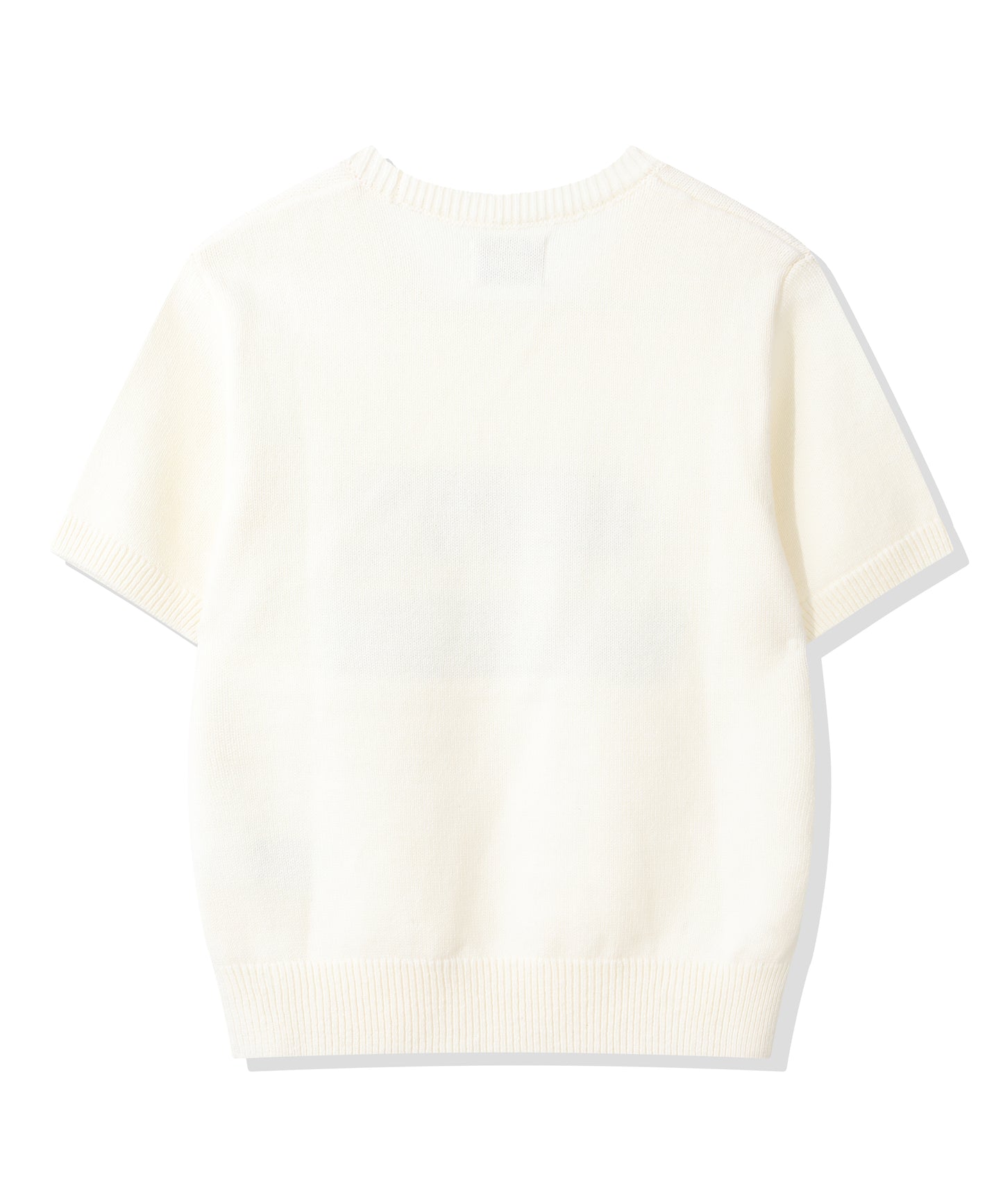 (Women's) Big Square Logo Short Sleeve Knit CBFUWKS002