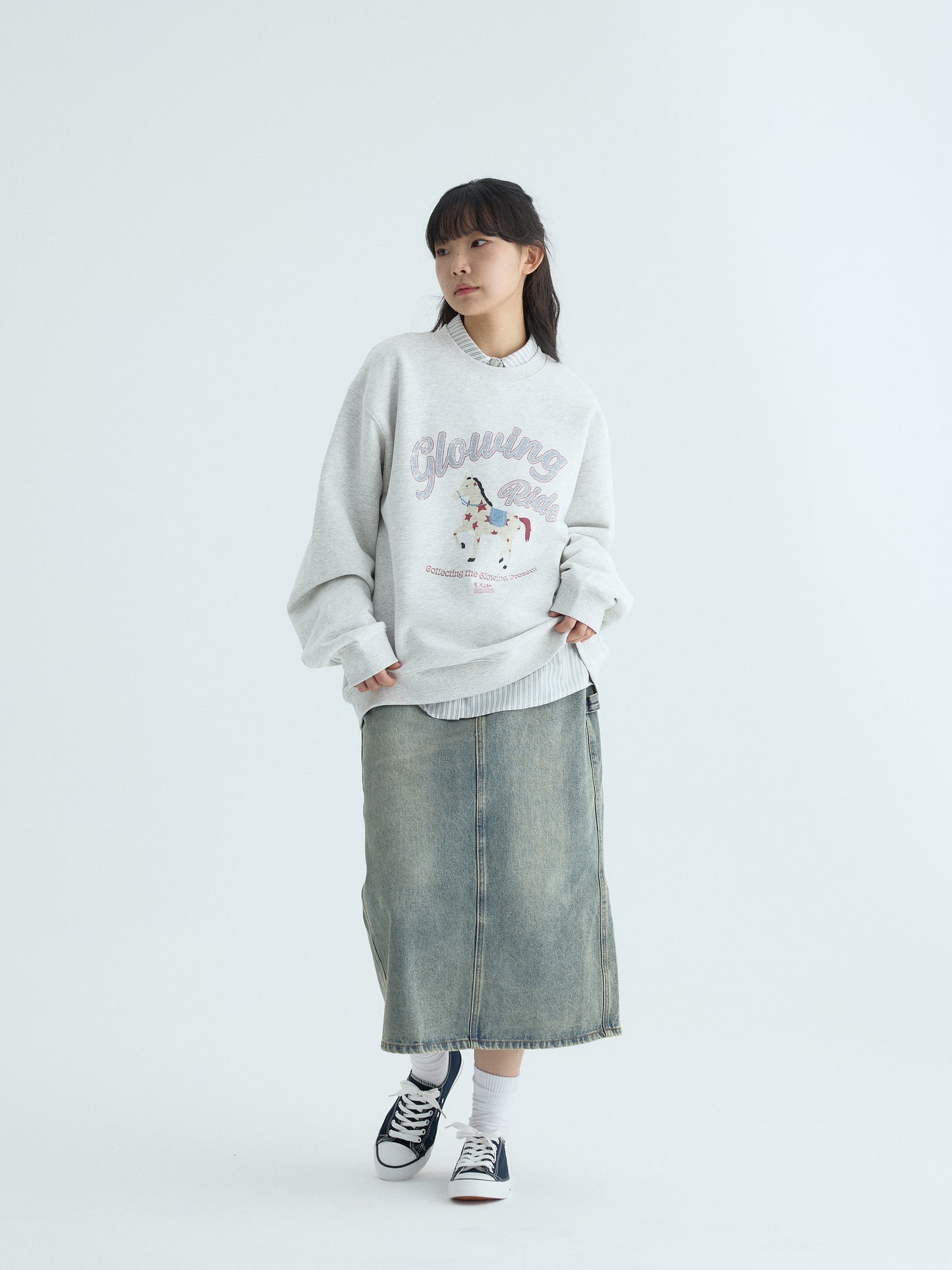 (Women's) Denim Long Skirt　CBEFWDS010