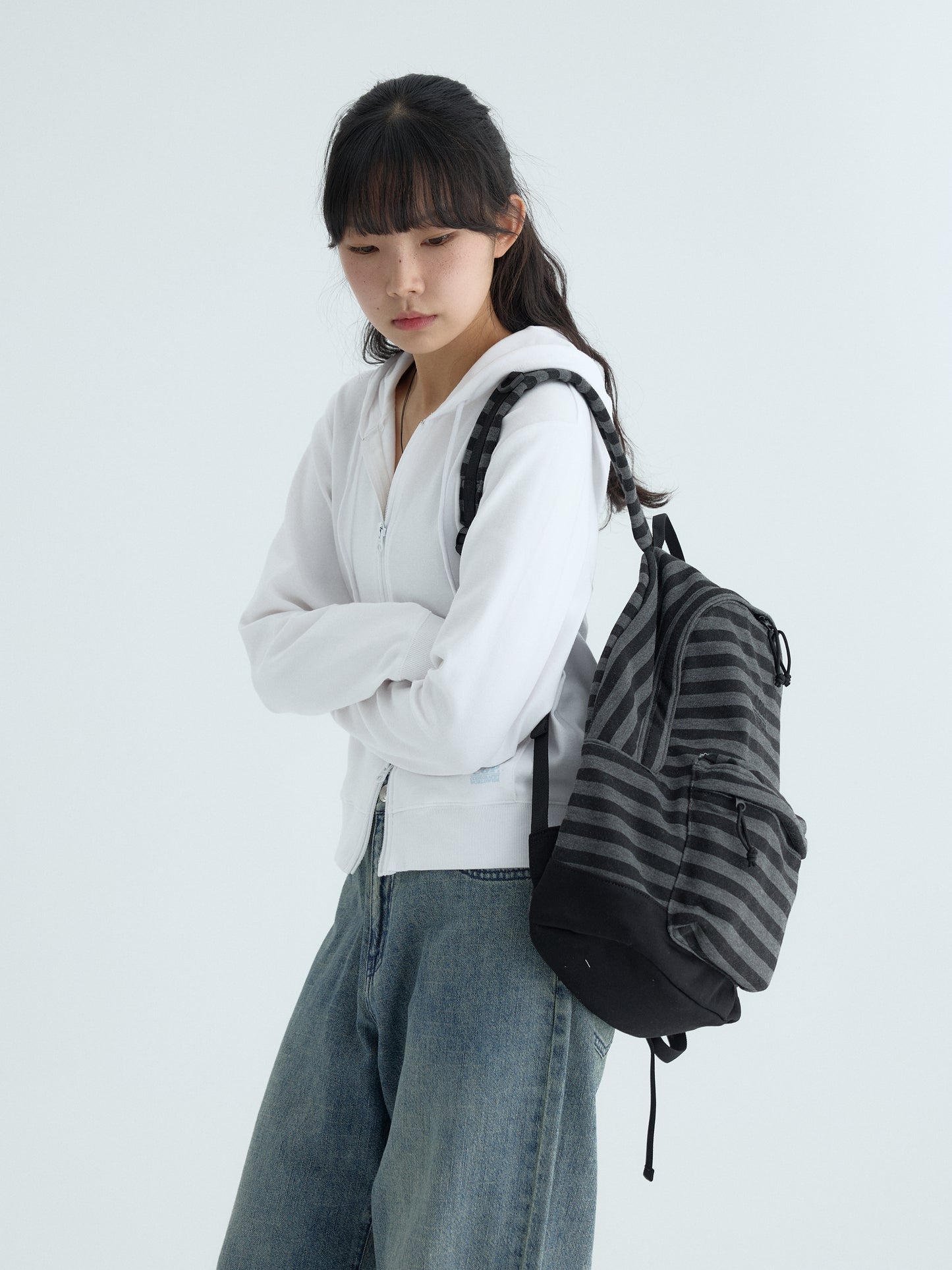 Square Logo Stripe Backpack CBFUUBP004