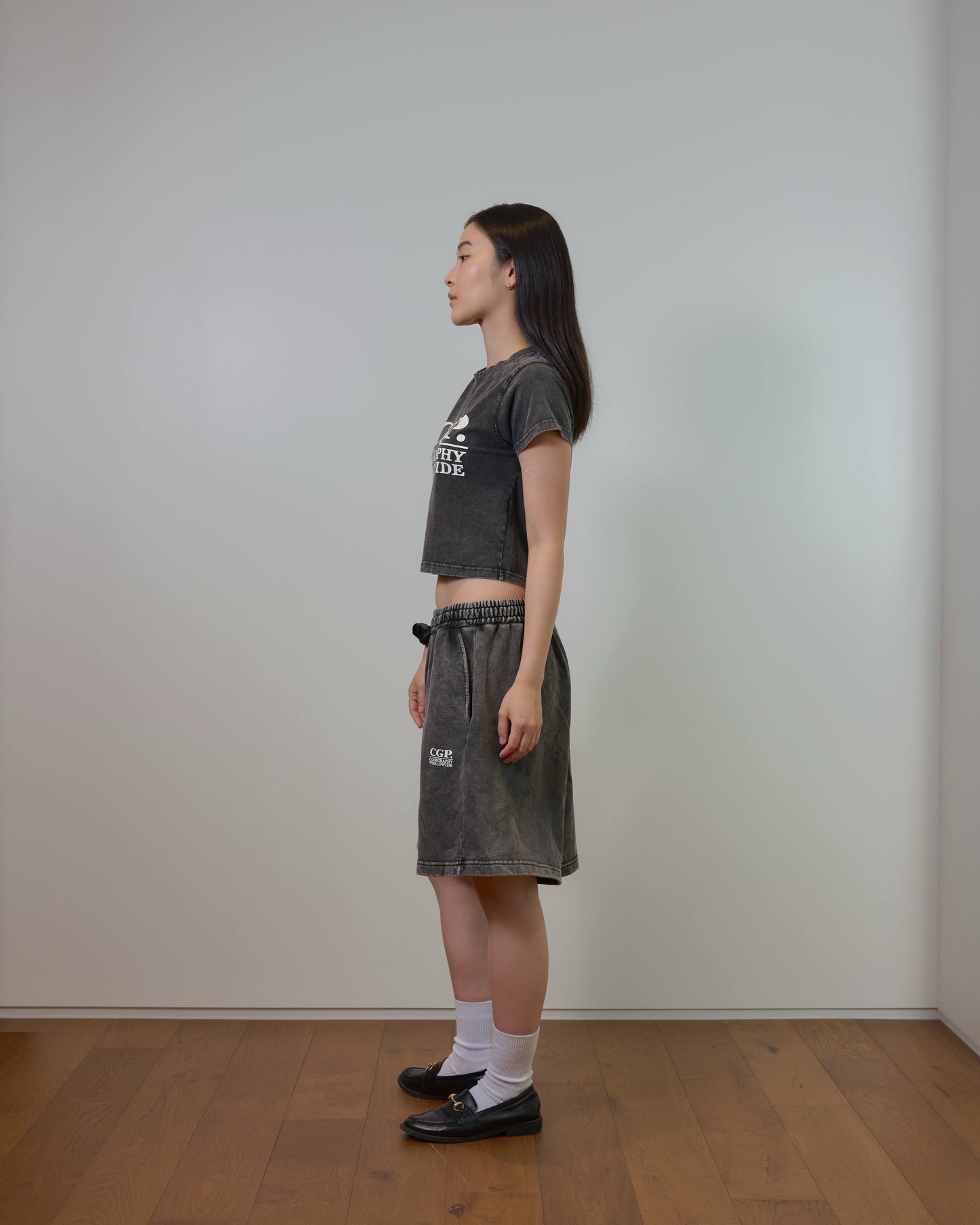 Pigment Square Logo Sweat Shorts