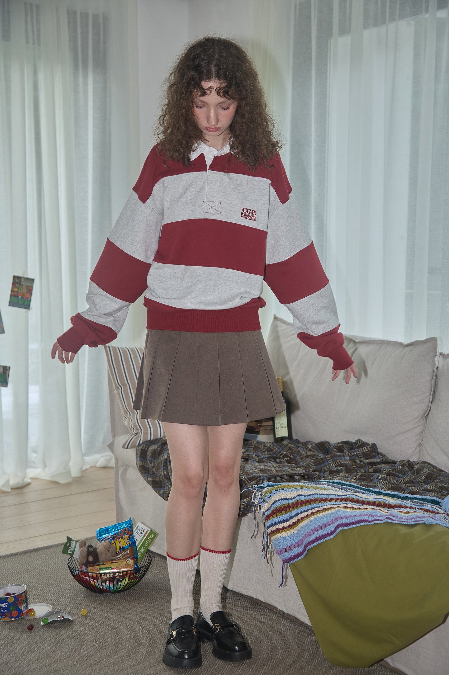 Striped Rugby Sweatshirt CBFSUTL011