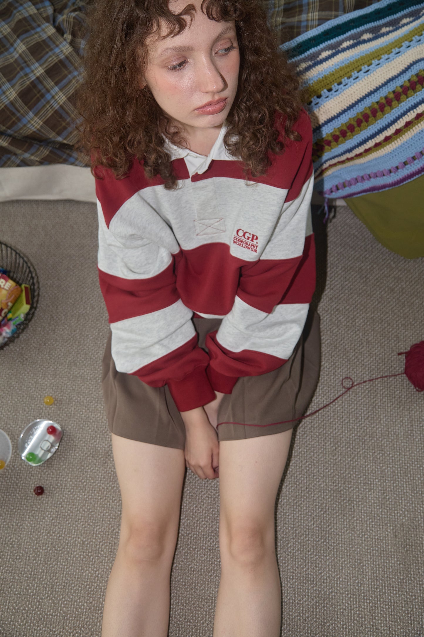 Striped Rugby Sweatshirt CBFSUTL011